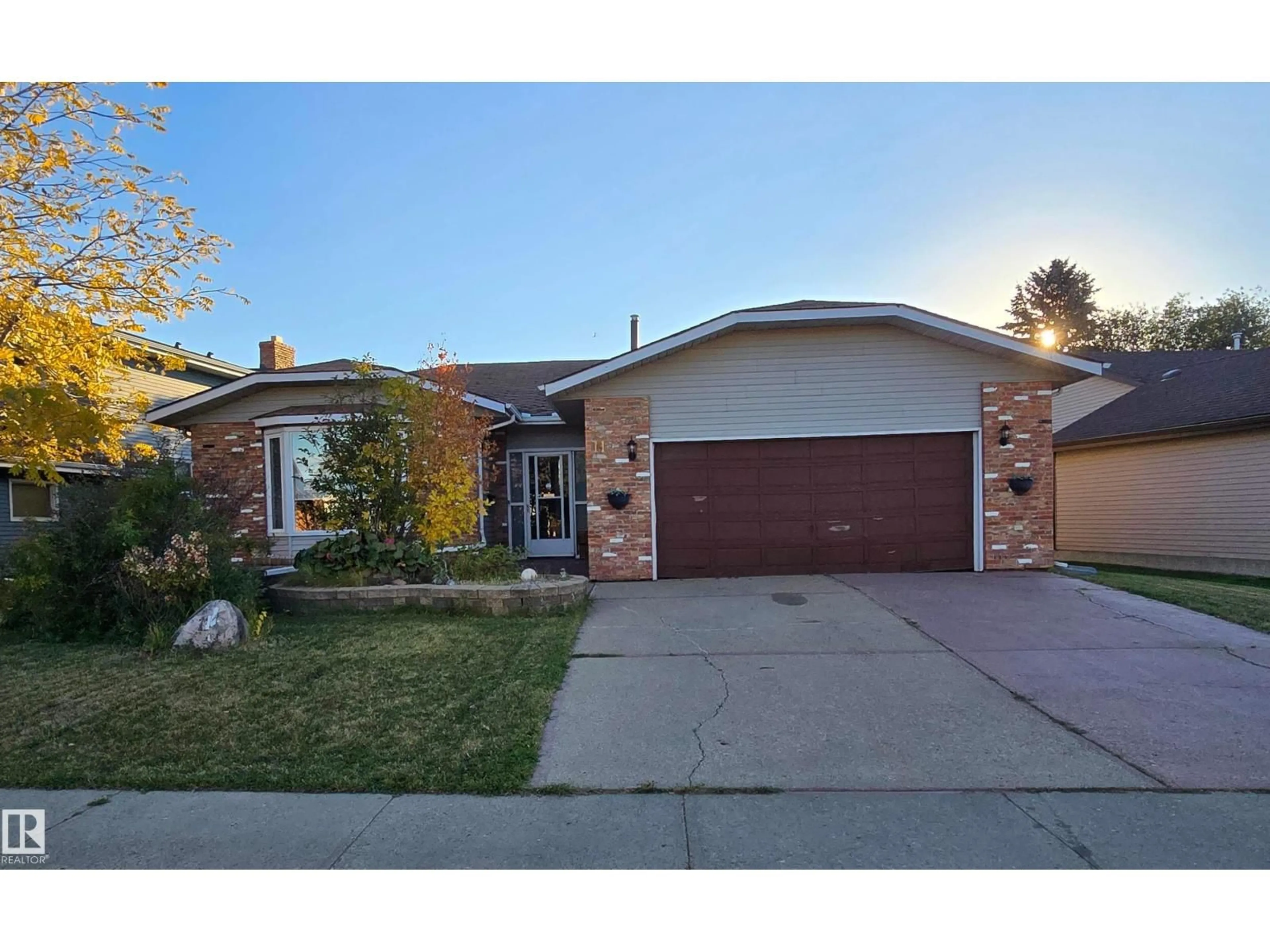 Home with brick exterior material, street for 11 HOWSON CR, Edmonton Alberta T5A4T7