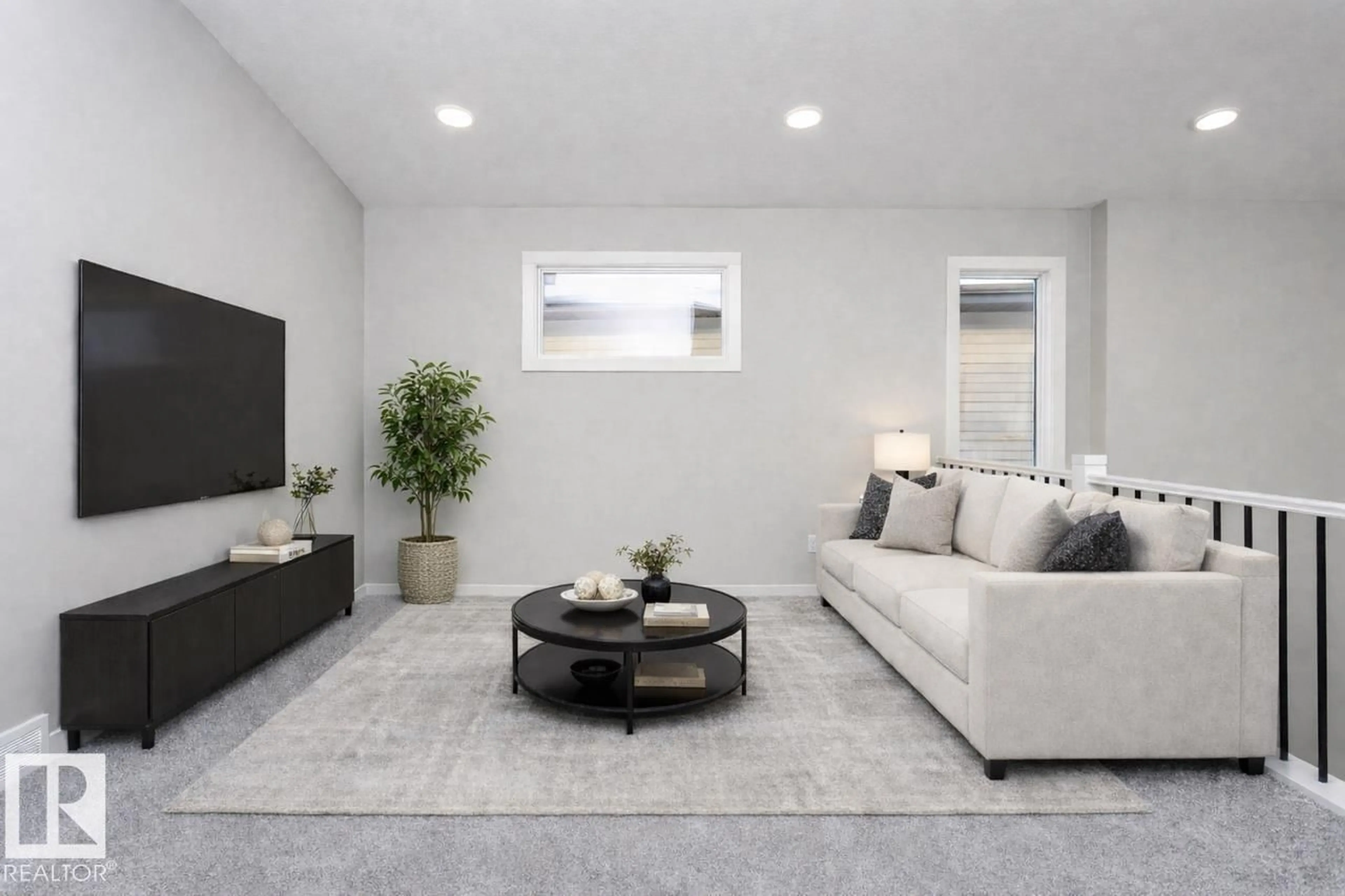 Living room with furniture, unknown for NW - 17236 5 ST, Edmonton Alberta T5Y6G4