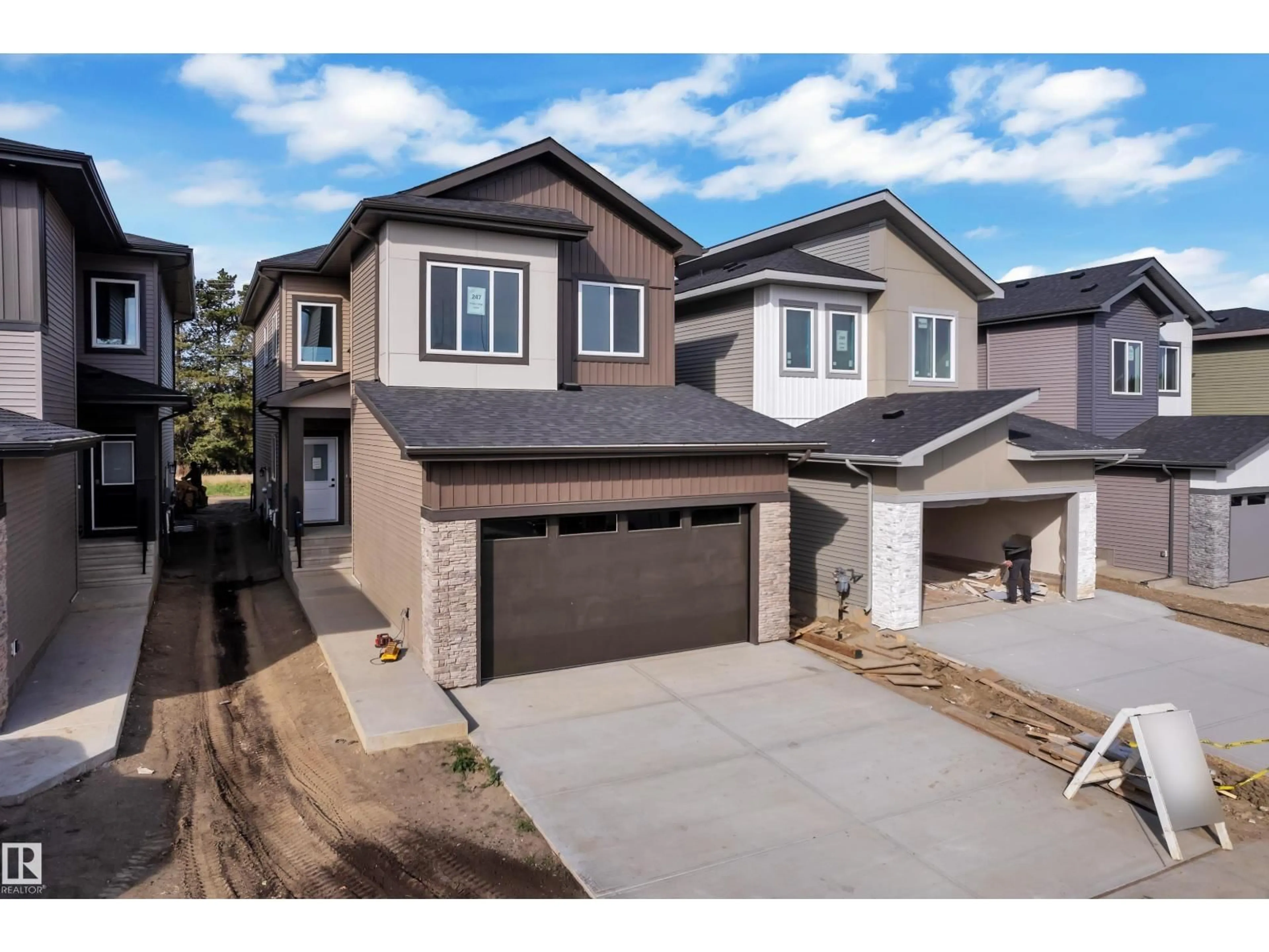 Home with brick exterior material, street for 247 LINDEN LO, Leduc Alberta T9E1T2