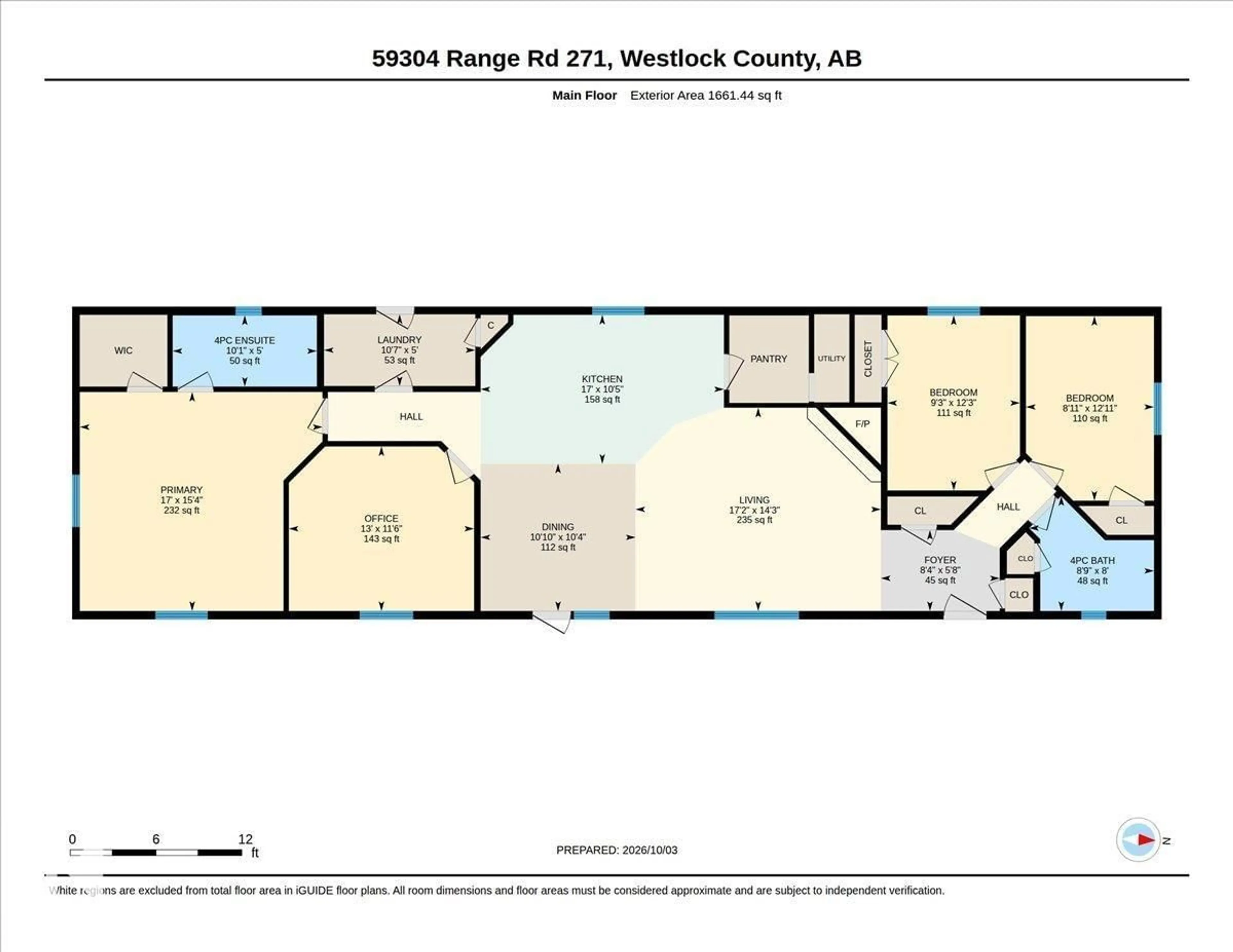 Floor plan for 59304 RGE ROAD 271, Rural Westlock County Alberta T0G1W0