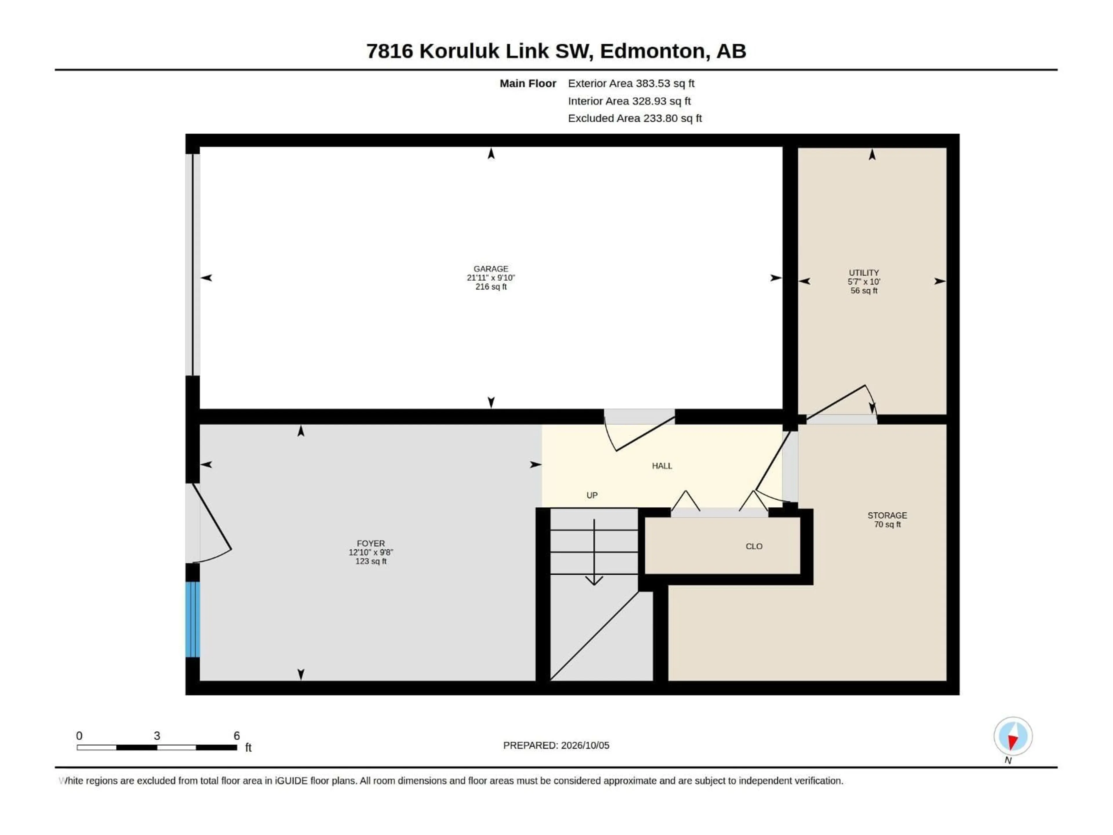 Floor plan for LI SW - 7816 KRULUK LINK, Edmonton Alberta T6W4V1