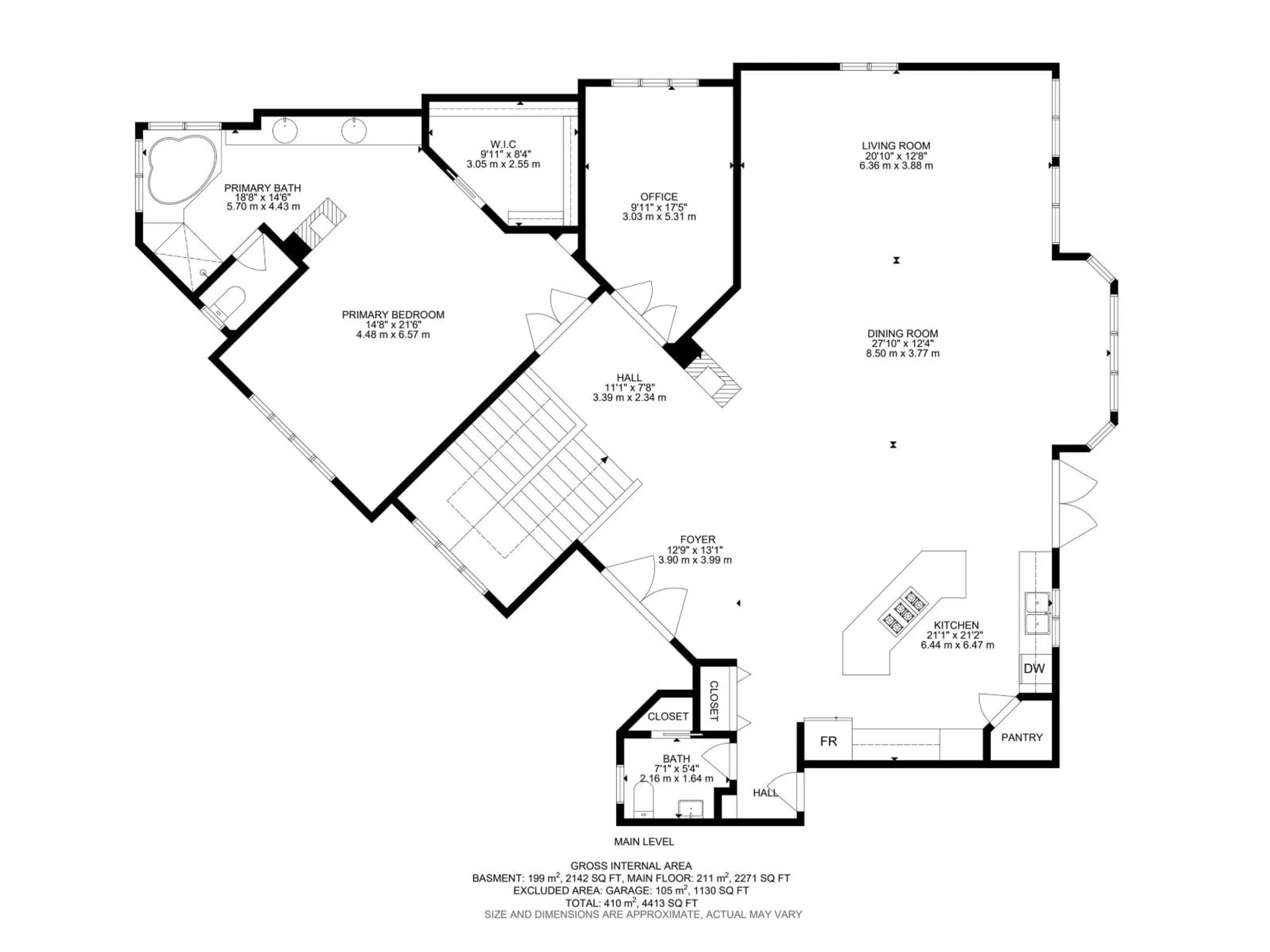 Floor plan for 5014 DONSDALE DR, Edmonton Alberta T6M2V2