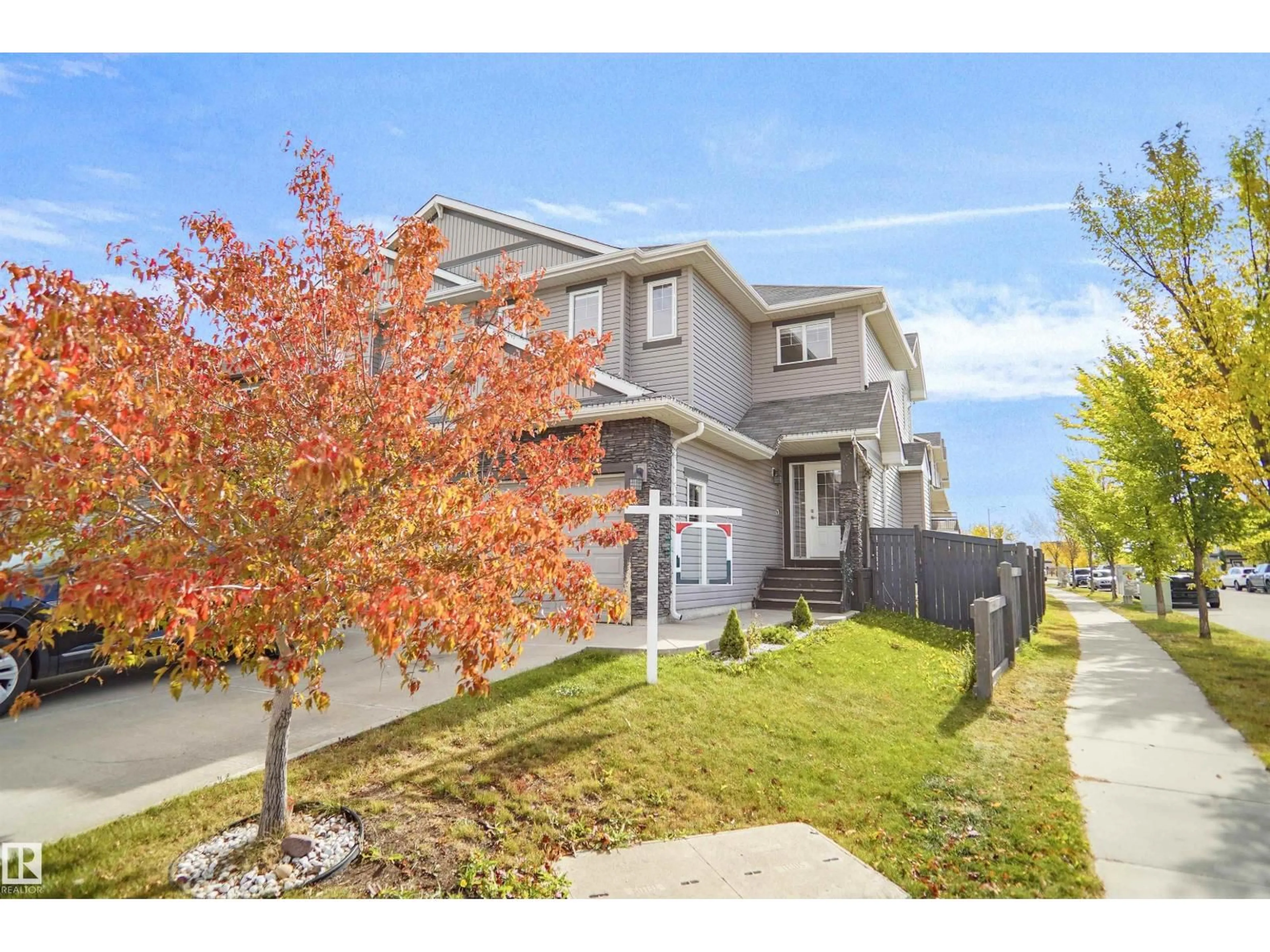 A pic from outside/outdoor area/front of a property/back of a property/a pic from drone, street for 3863 170 AV, Edmonton Alberta T5Y3S2
