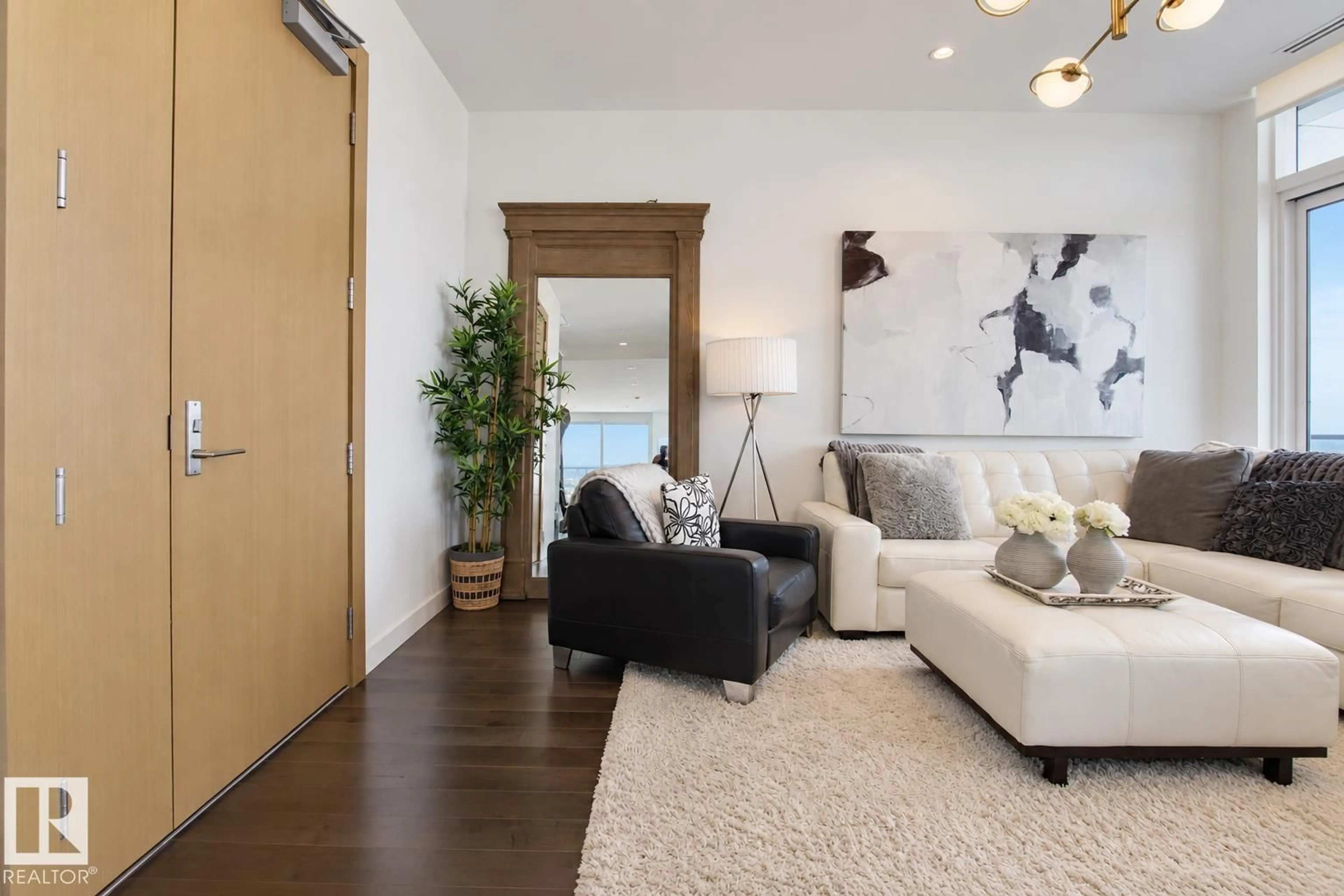 Living room with furniture, unknown for 10360 - 5301 102 ST NW, Edmonton Alberta T5J0K6