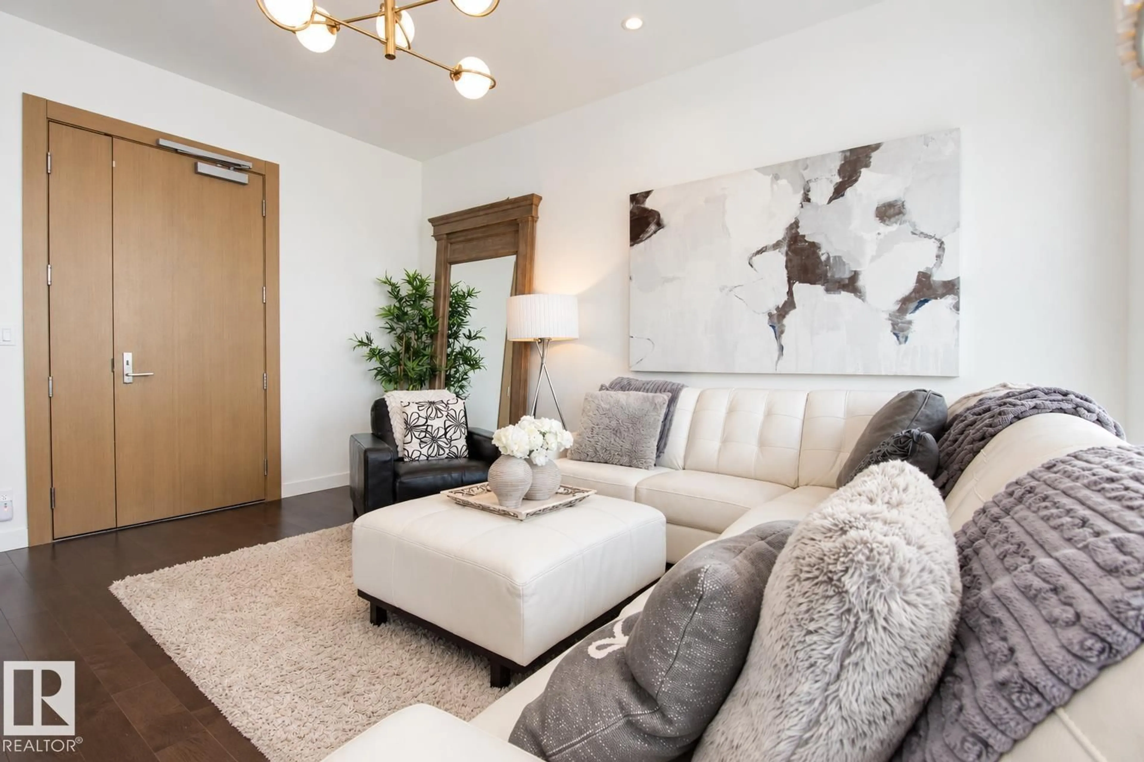 Living room with furniture, unknown for 10360 - 5301 102 ST NW, Edmonton Alberta T5J0K6