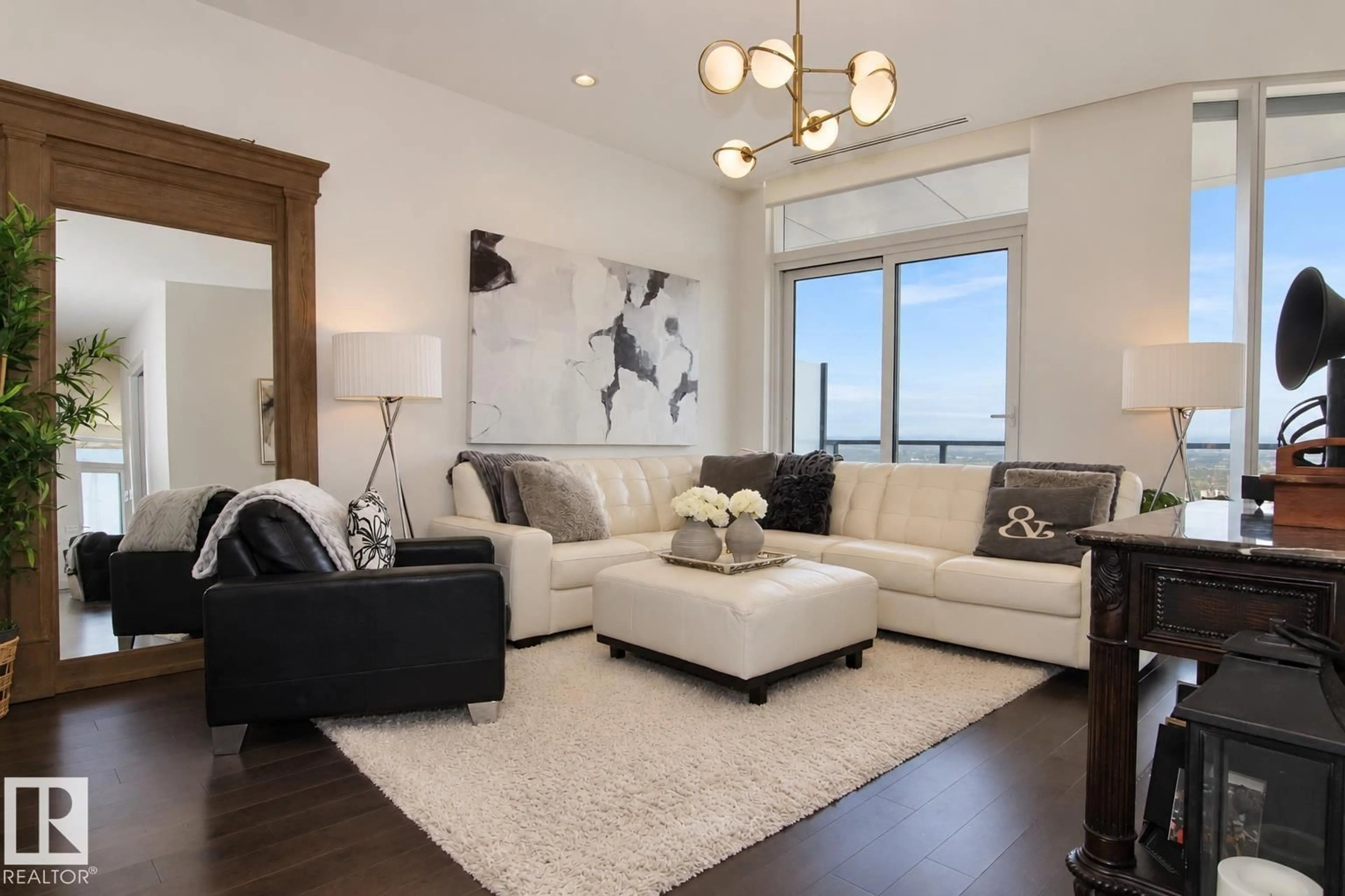 Living room with furniture, unknown for 10360 - 5301 102 ST NW, Edmonton Alberta T5J0K6