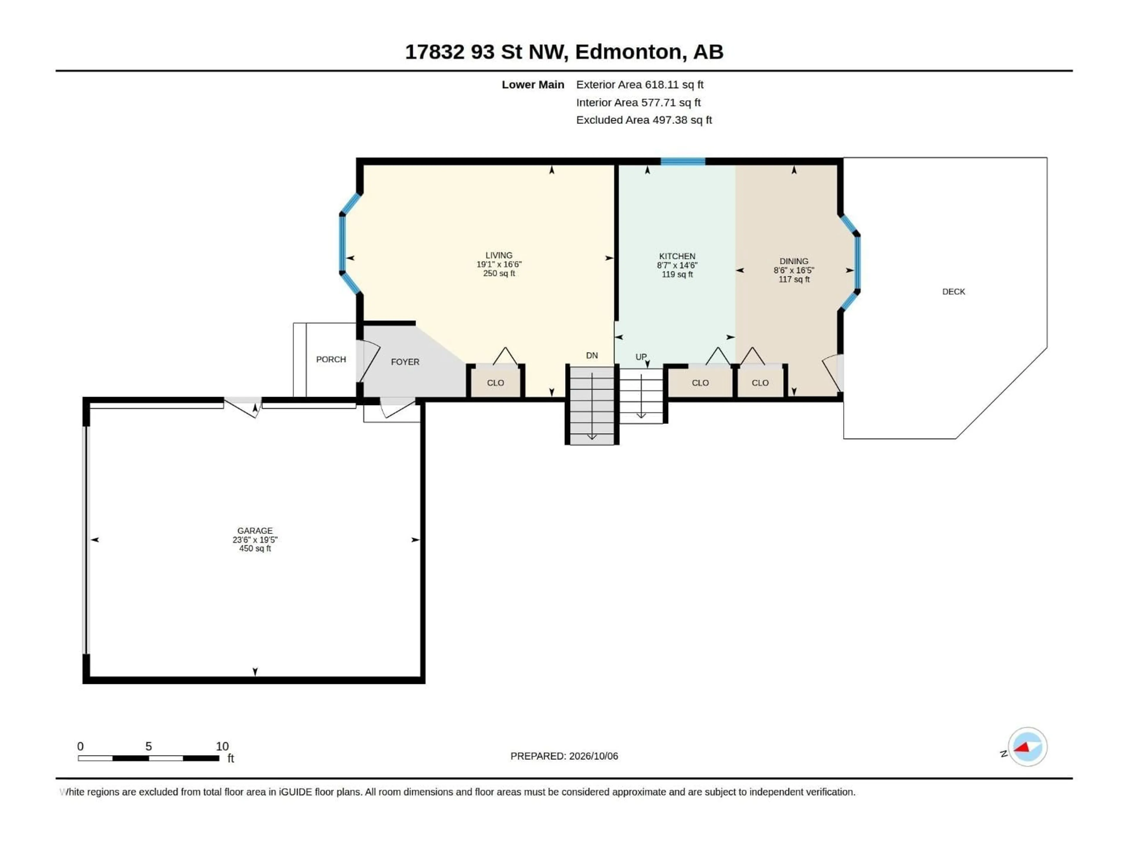 Floor plan for NW - 17832 93 ST, Edmonton Alberta T5Z2H7