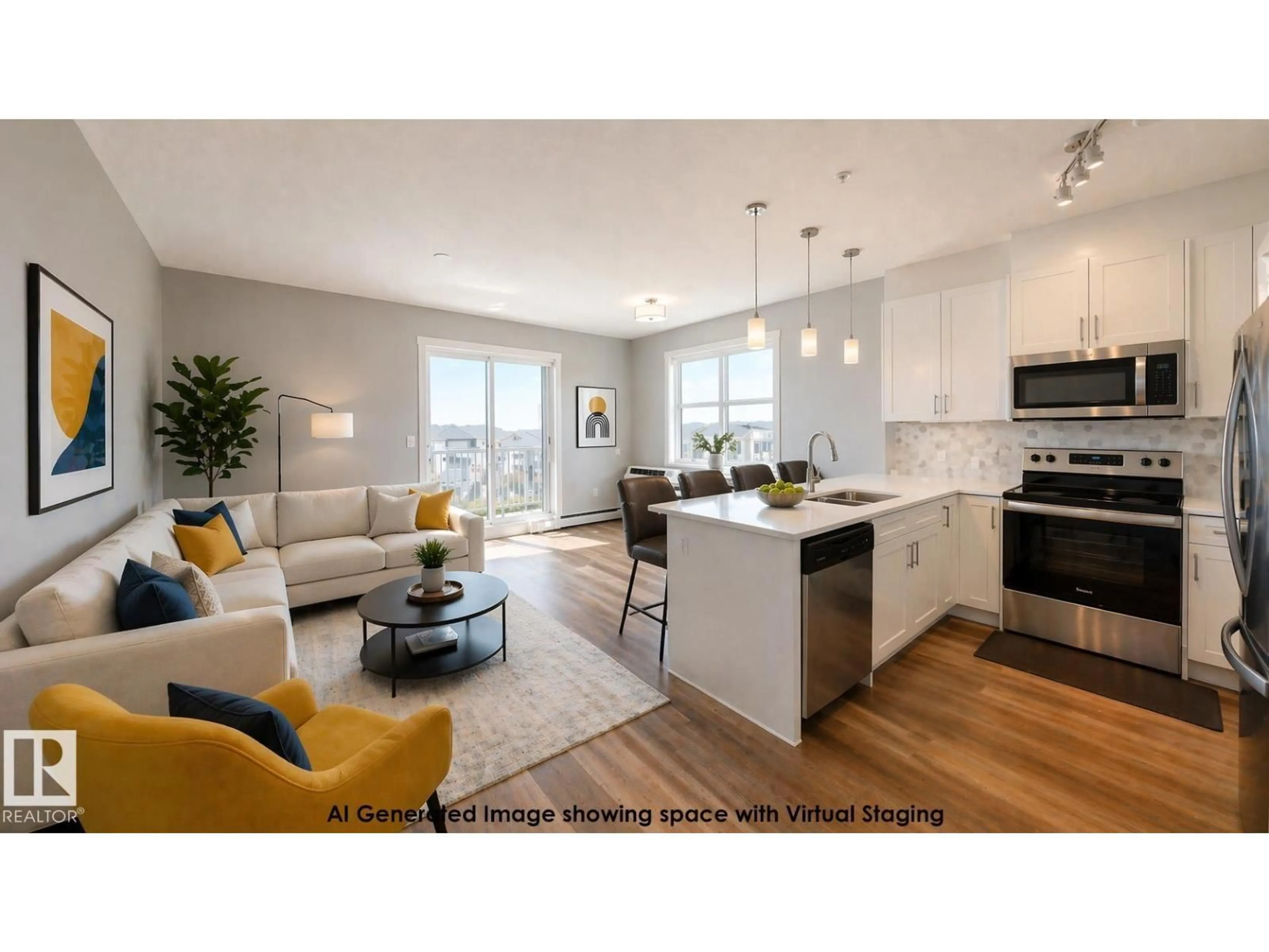 Open concept kitchen, unknown for 812 - 426 WELSH DR, Edmonton Alberta T6X1Y7