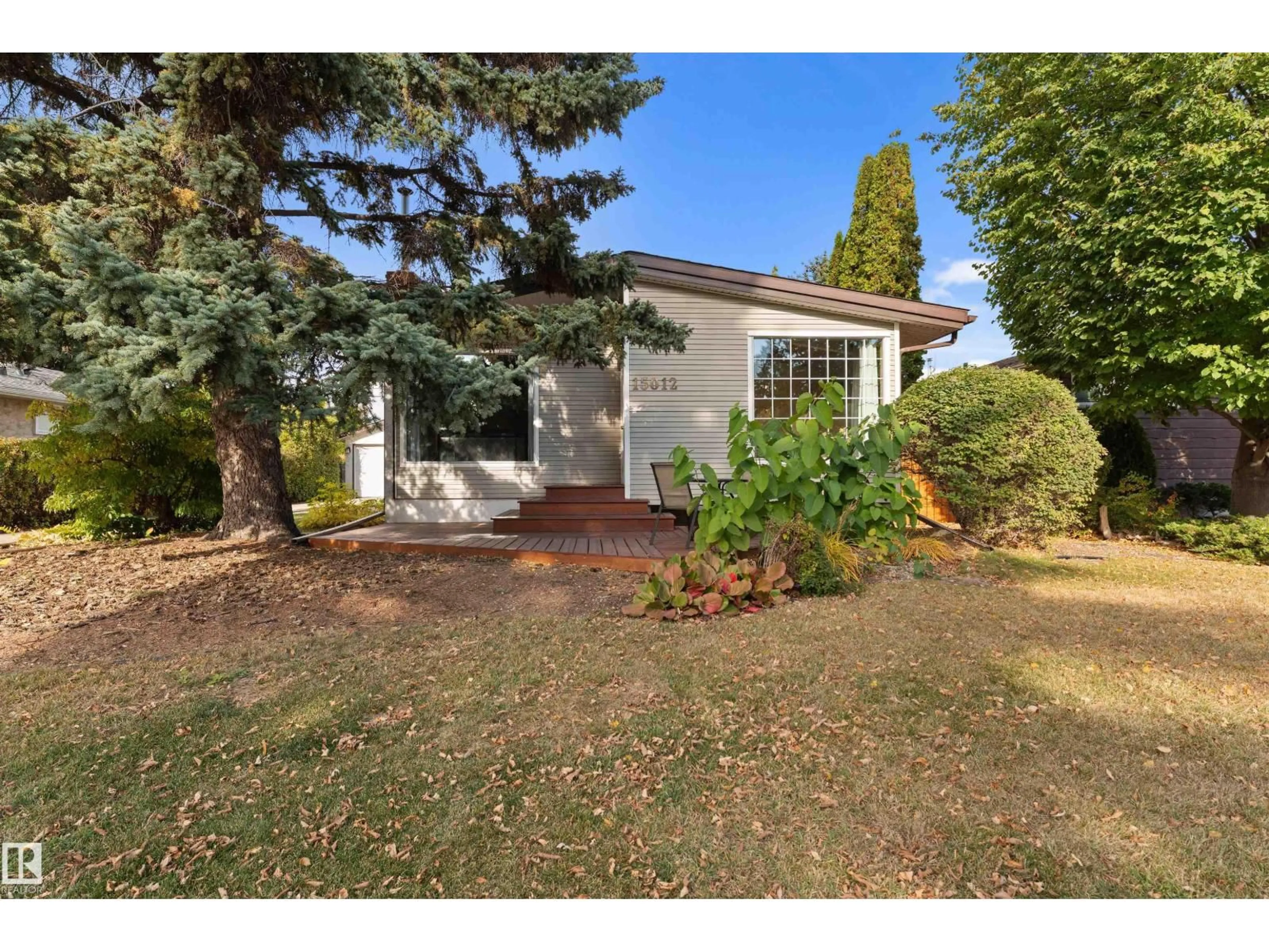 A pic from outside/outdoor area/front of a property/back of a property/a pic from drone, street for 15012 77 AV, Edmonton Alberta T5R3B3
