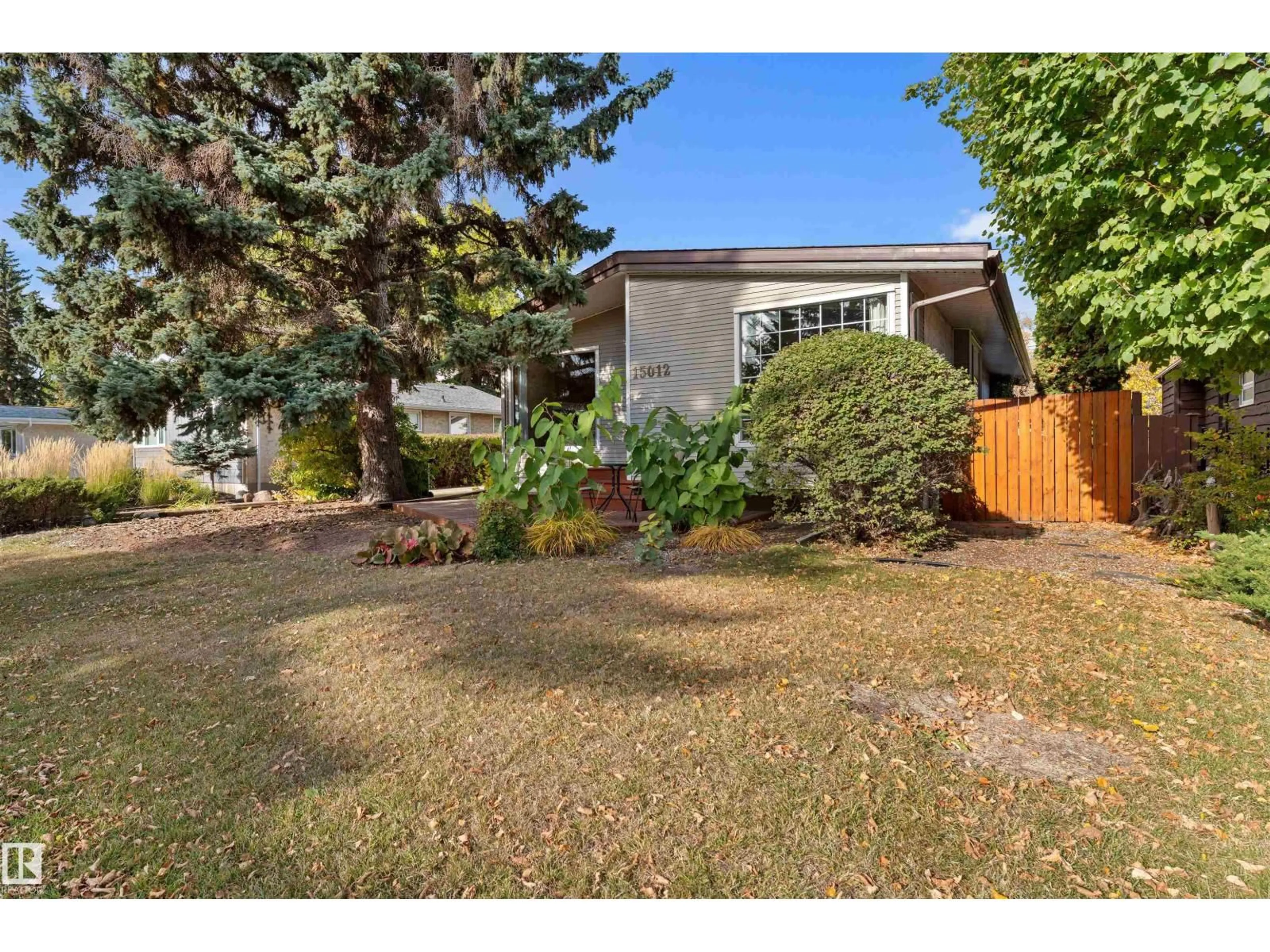 A pic from outside/outdoor area/front of a property/back of a property/a pic from drone, street for 15012 77 AV, Edmonton Alberta T5R3B3