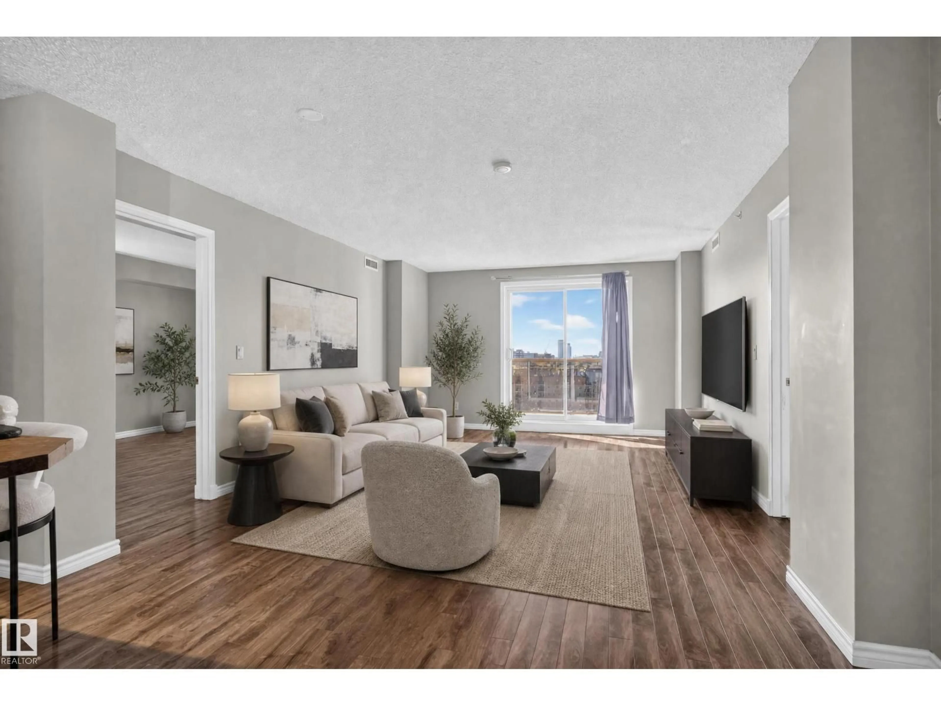 Living room with furniture, unknown for 1106 10909 103 AV NW, Edmonton Alberta T5K2W7