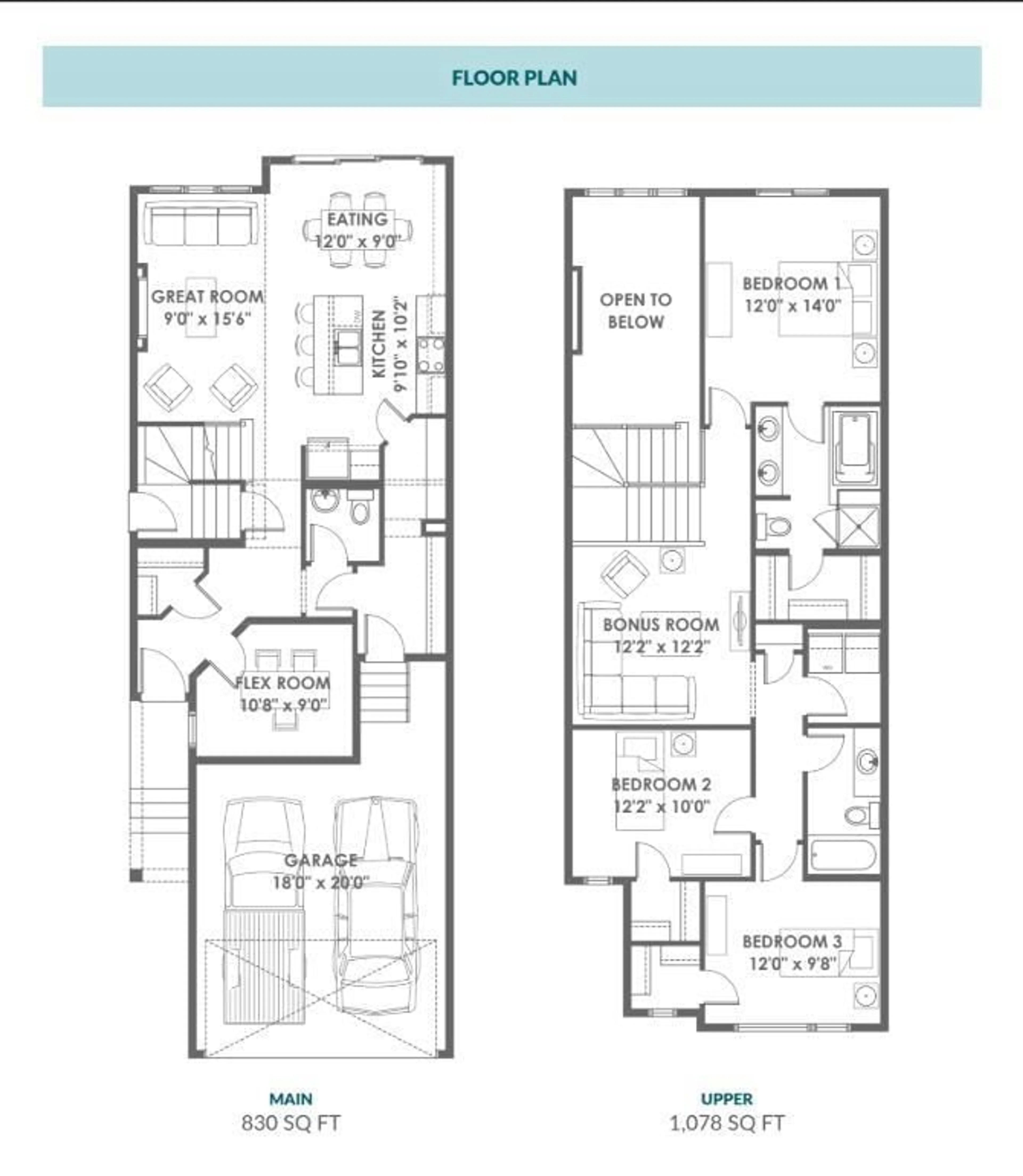 Floor plan for NW - 2431 209 ST, Edmonton Alberta T6M2K7