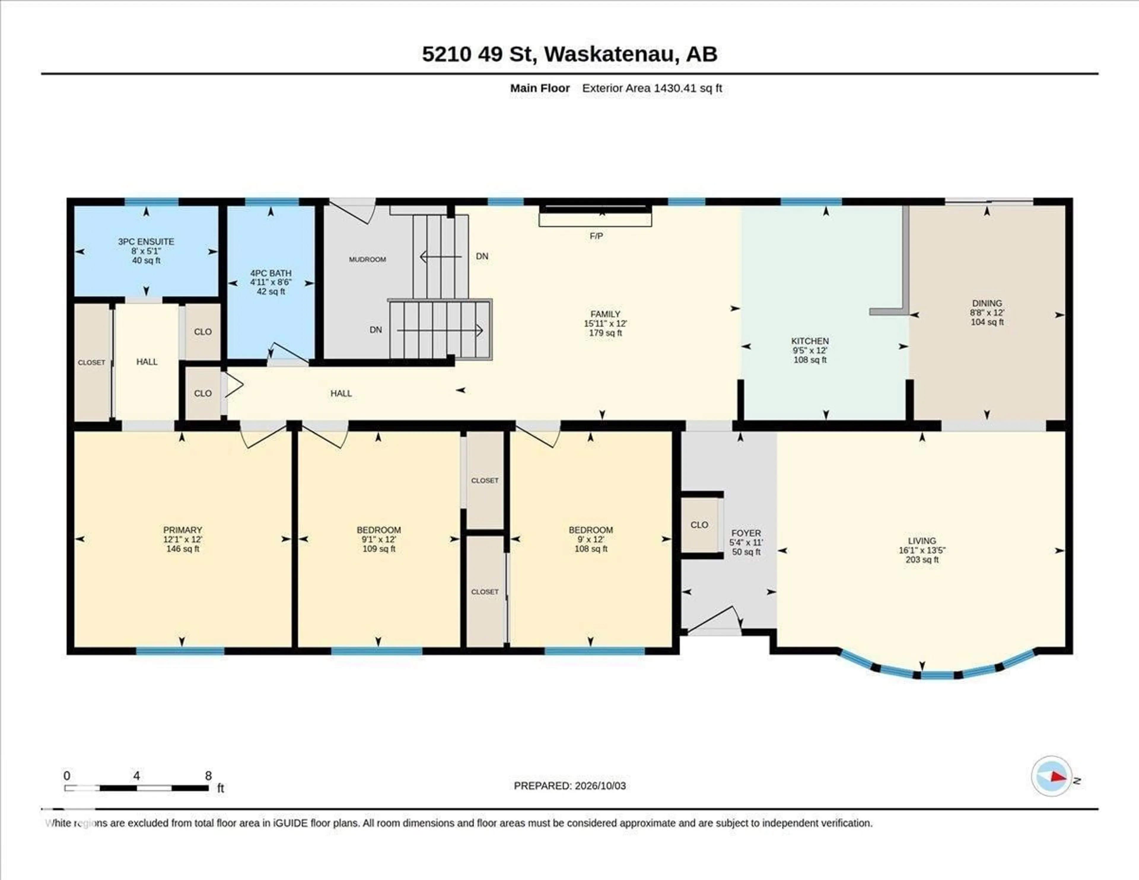 Floor plan for 5210 49 ST, Waskatenau Alberta T0A3P0