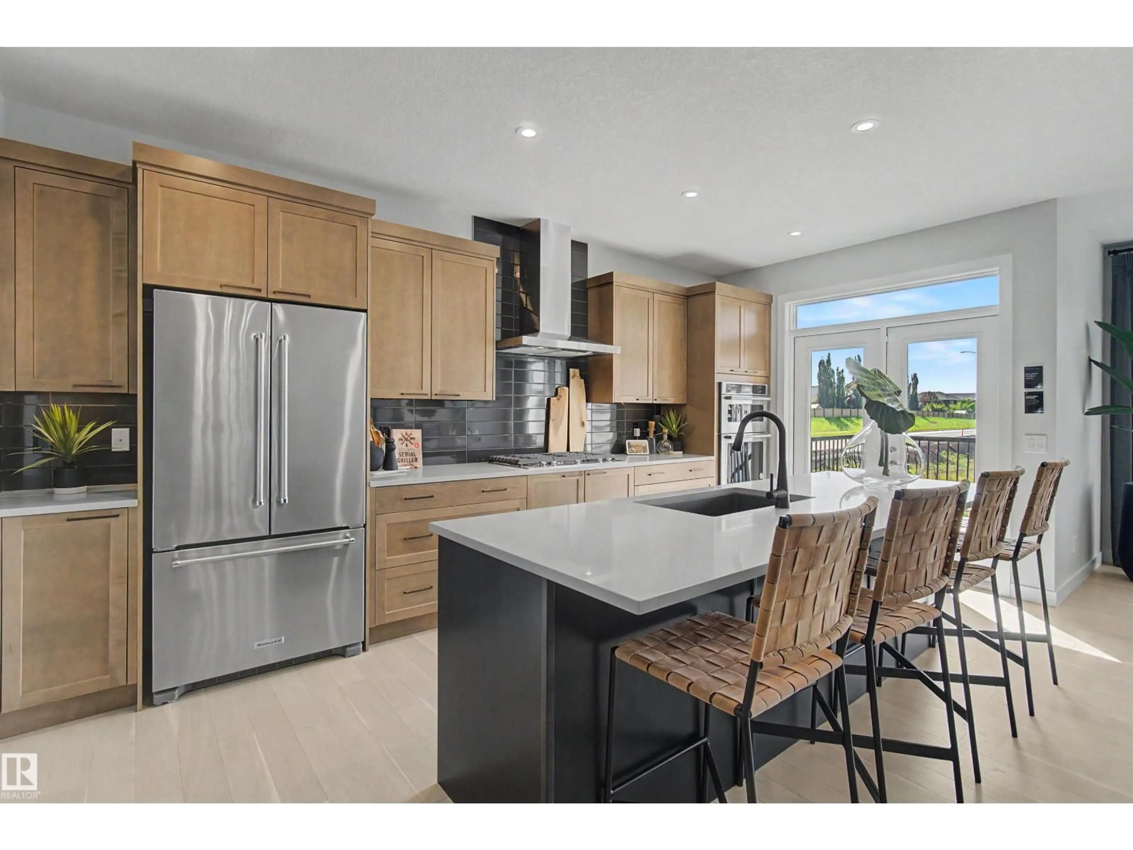 Open concept kitchen, ceramic/tile floor for 2 NOUVEAU DR, St. Albert Alberta T8N7Z7
