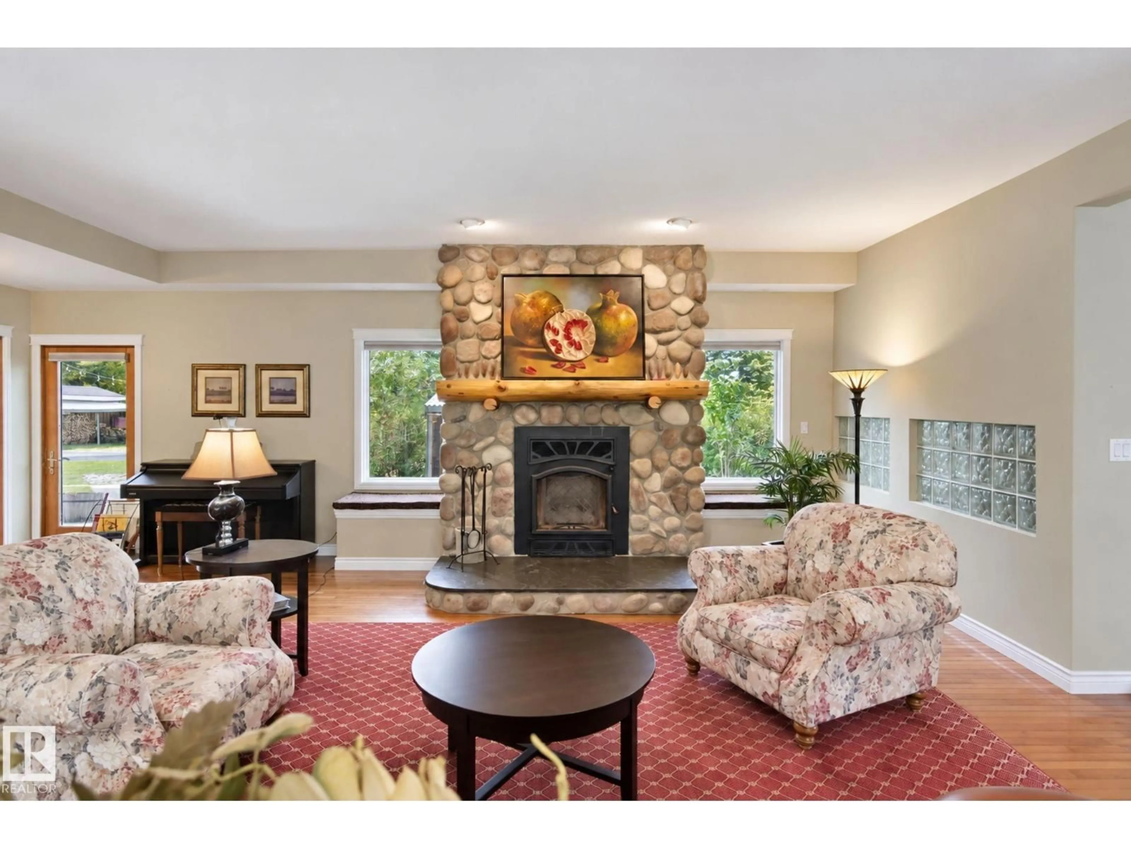 Living room with furniture, unknown for 6 ROSENTHAL WY, Stony Plain Alberta T7Z2S1