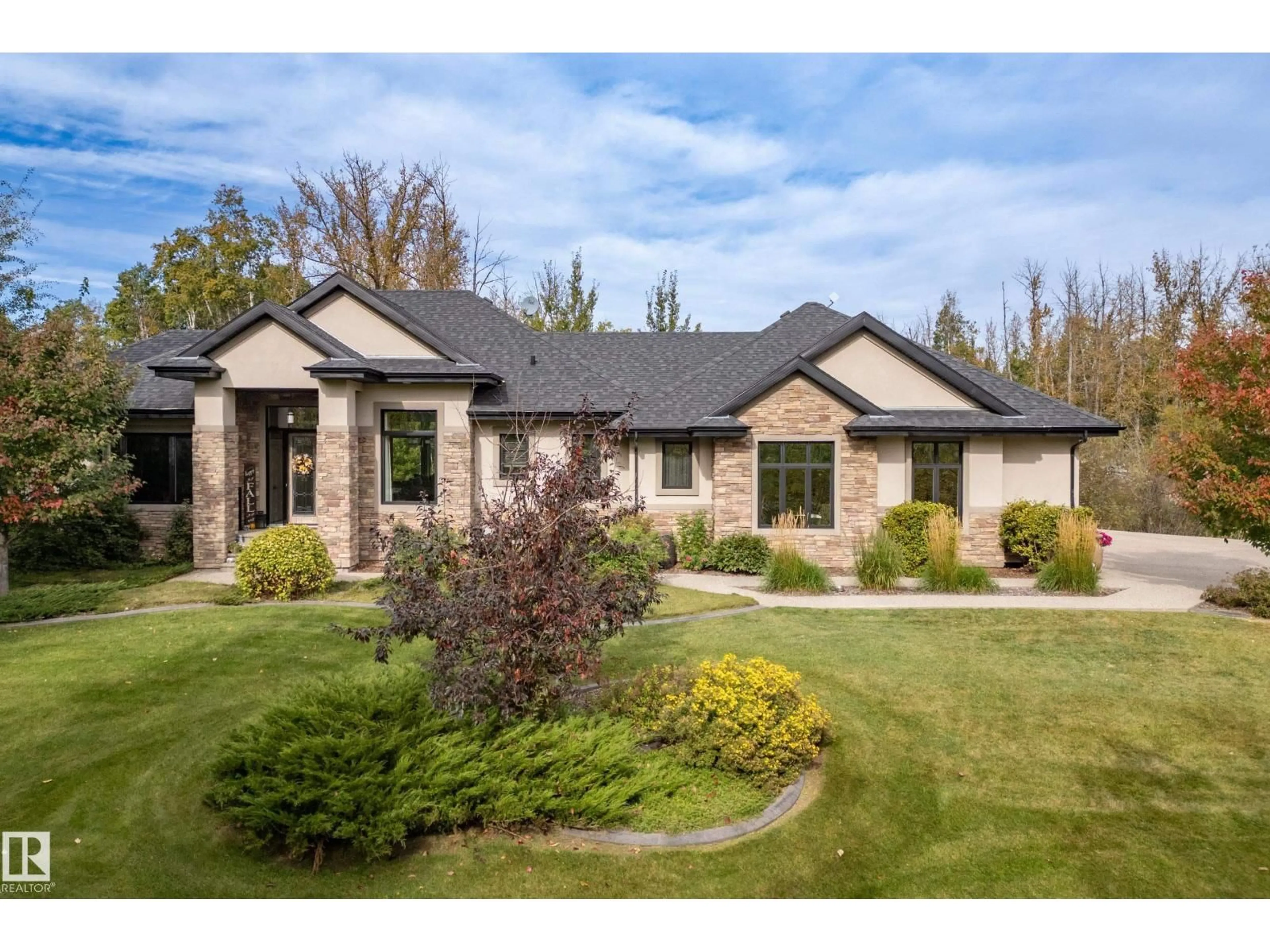 Home with brick exterior material, street for #14 - 53424 RGE ROAD 274, Rural Parkland County Alberta T7X3T1