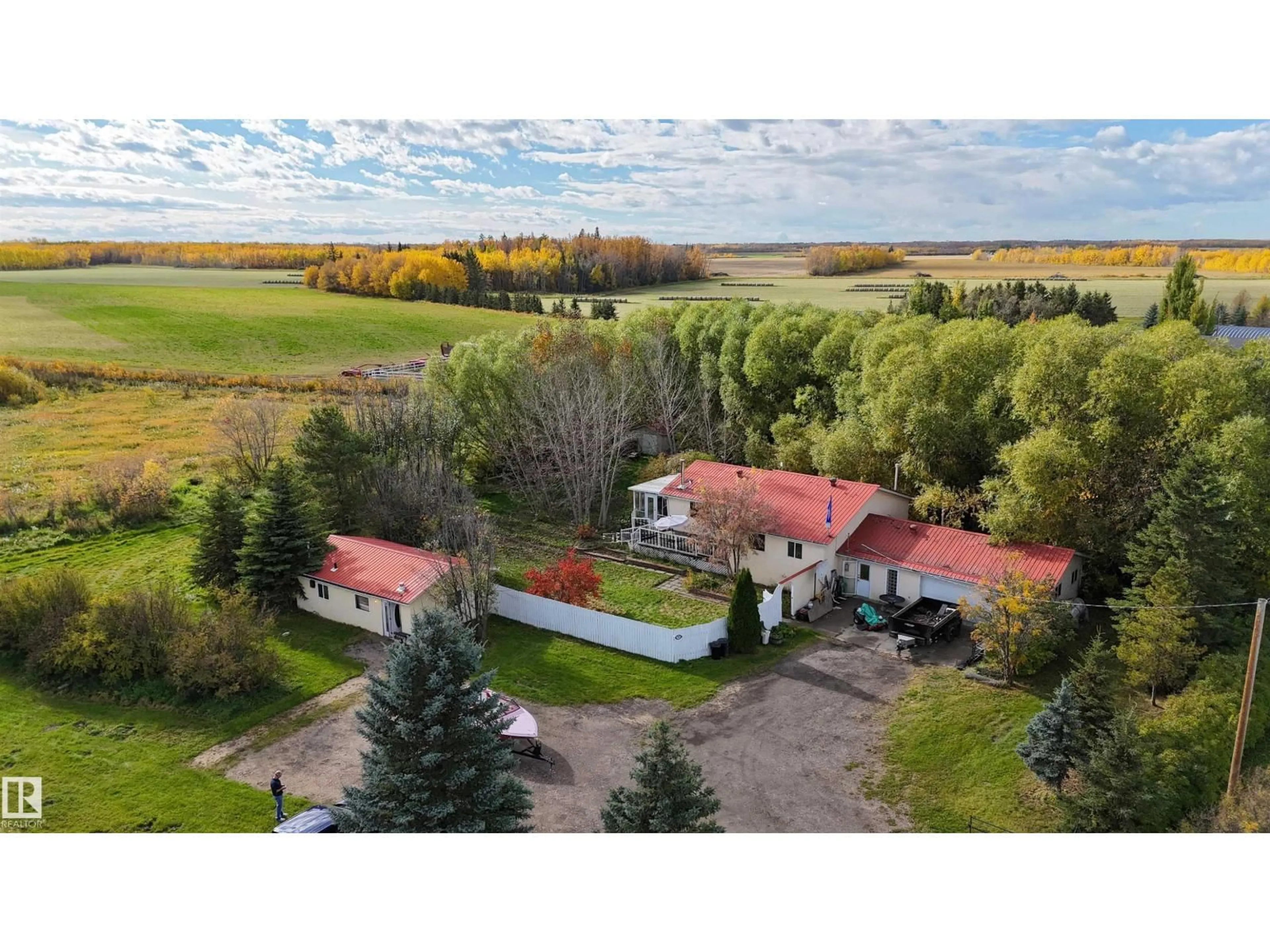 A pic from outside/outdoor area/front of a property/back of a property/a pic from drone, unknown for 3327 STE. ANNE TR, Rural Lac Ste. Anne County Alberta T4B4C6