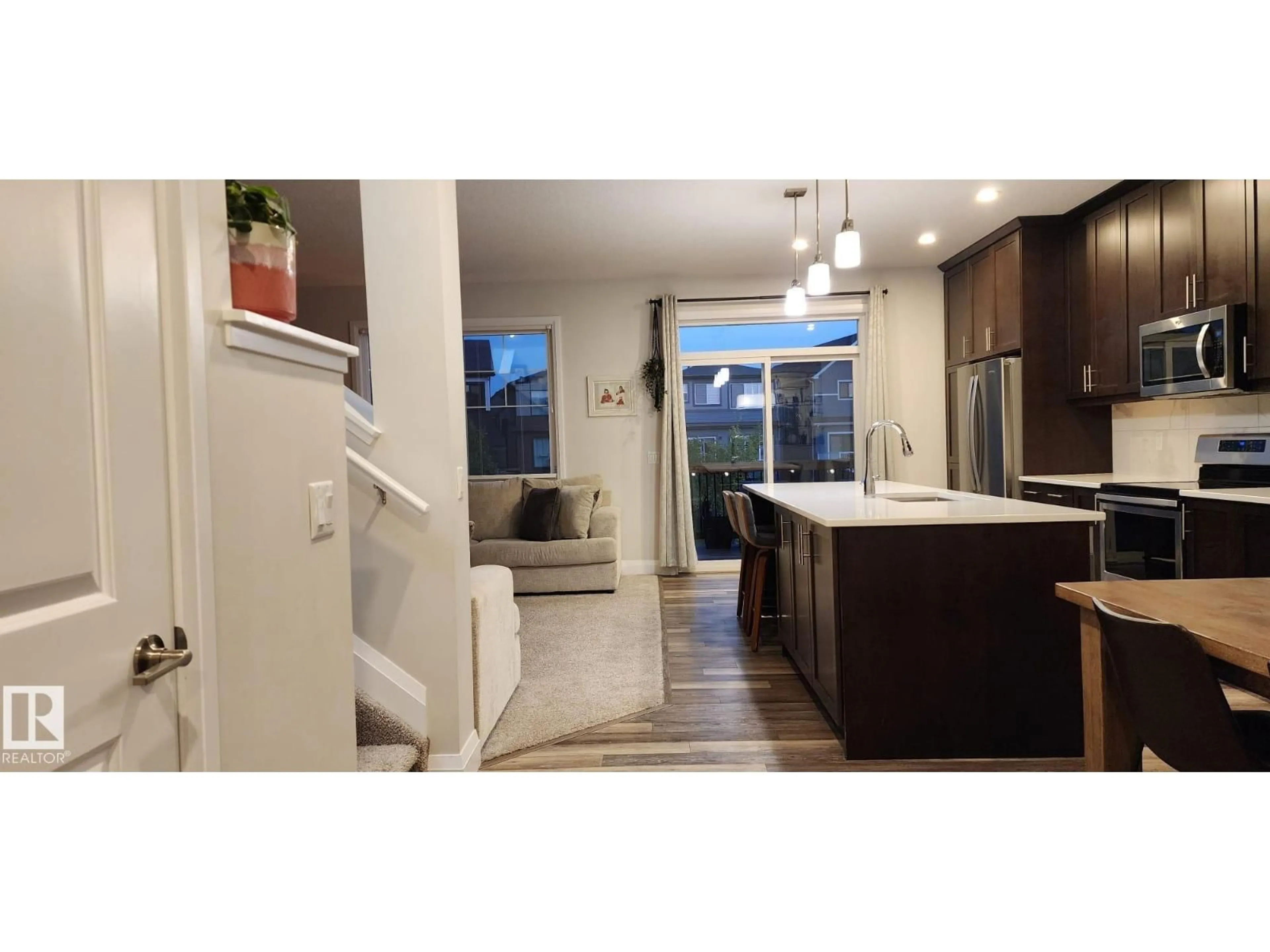 Open concept kitchen, ceramic/tile floor for SW - 3779 CHERRY LO N, Edmonton Alberta T6X2K8