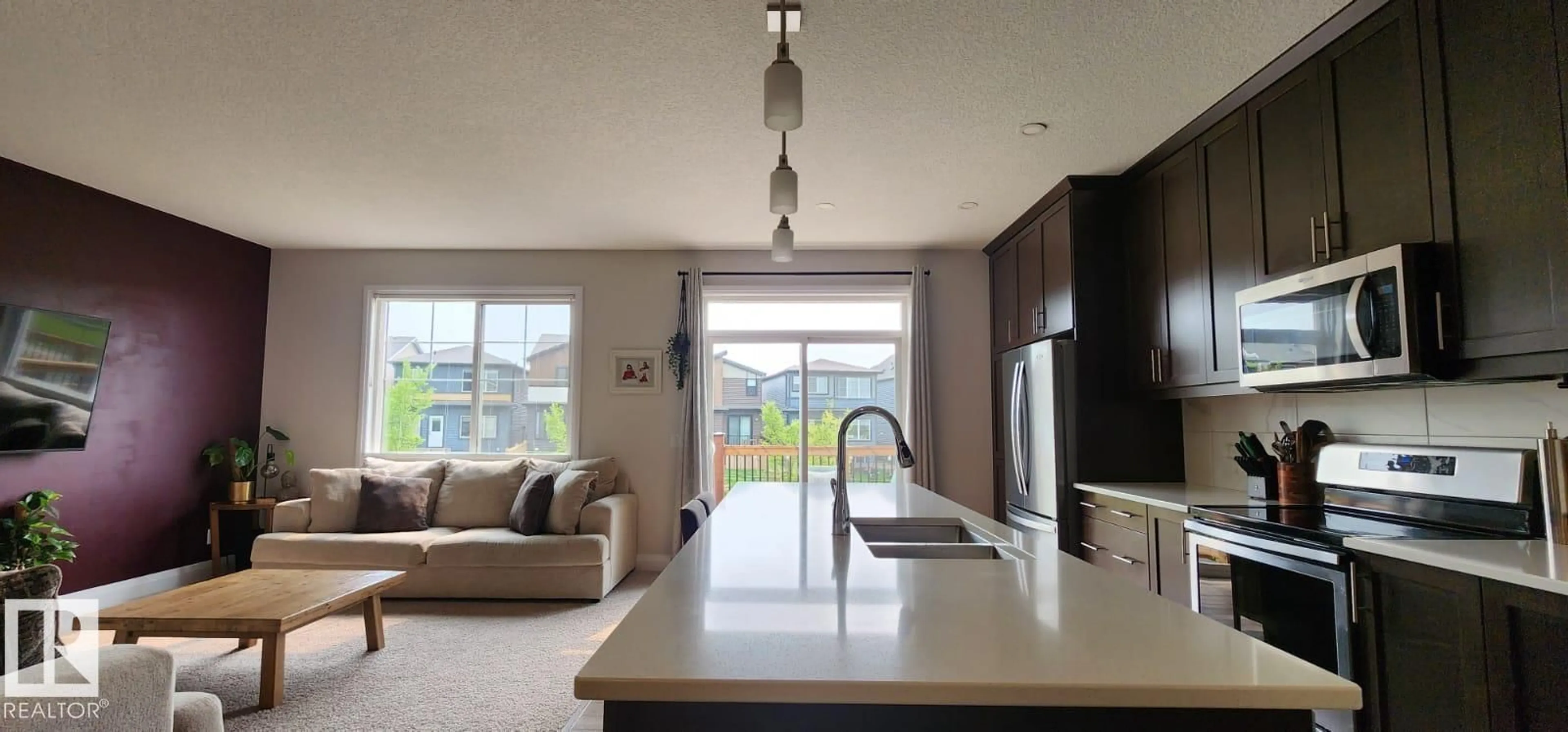 Open concept kitchen, unknown for SW - 3779 CHERRY LO N, Edmonton Alberta T6X2K8