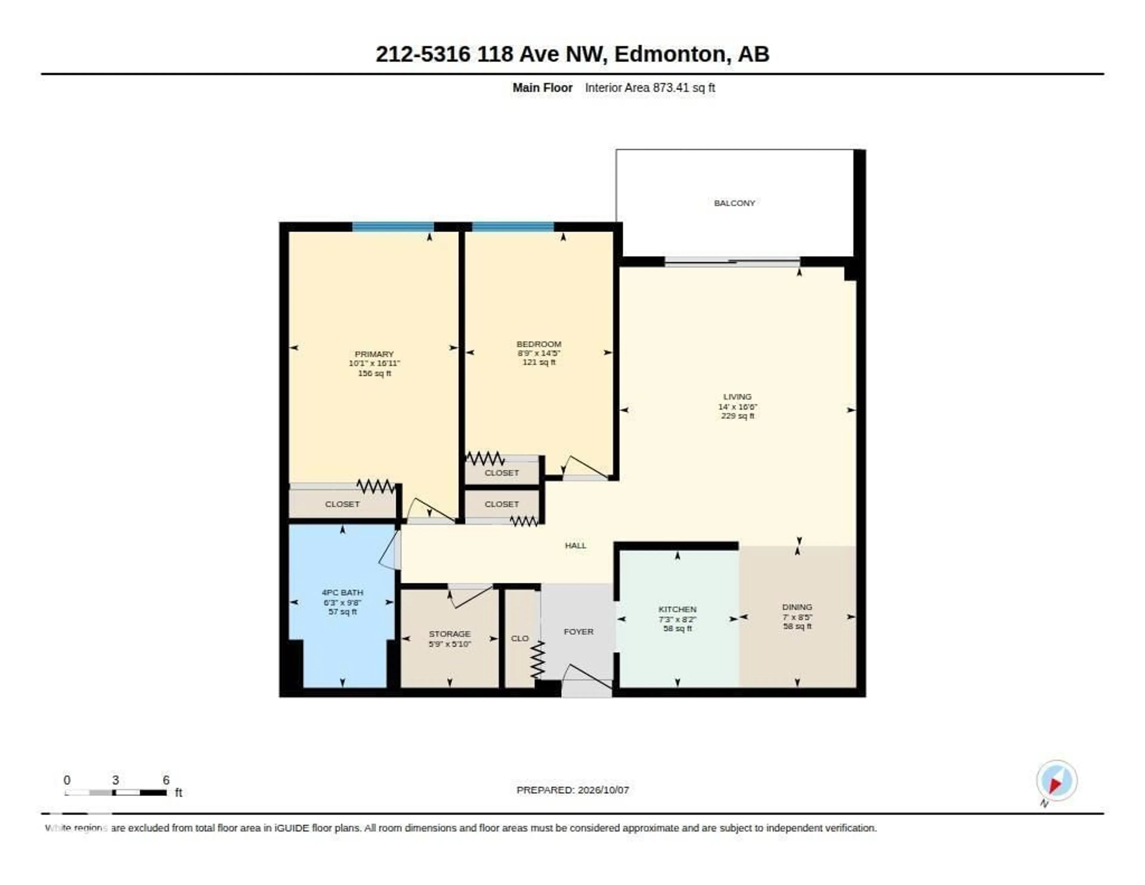 Floor plan for #212 - 5316 118 AV, Edmonton Alberta T5W1C4