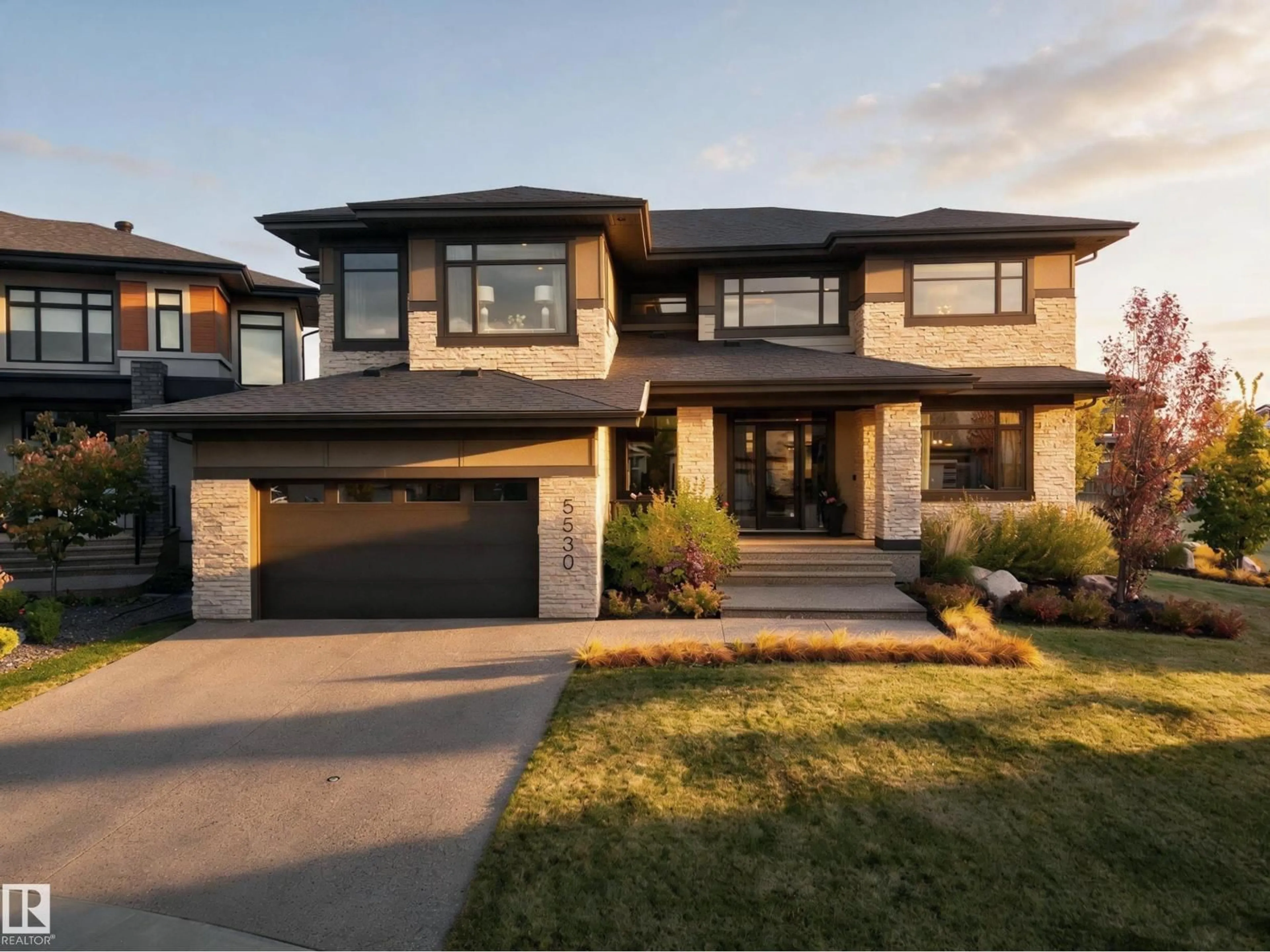 Home with brick exterior material, street for 5530 CHEGWIN PT, Edmonton Alberta T6W4A8