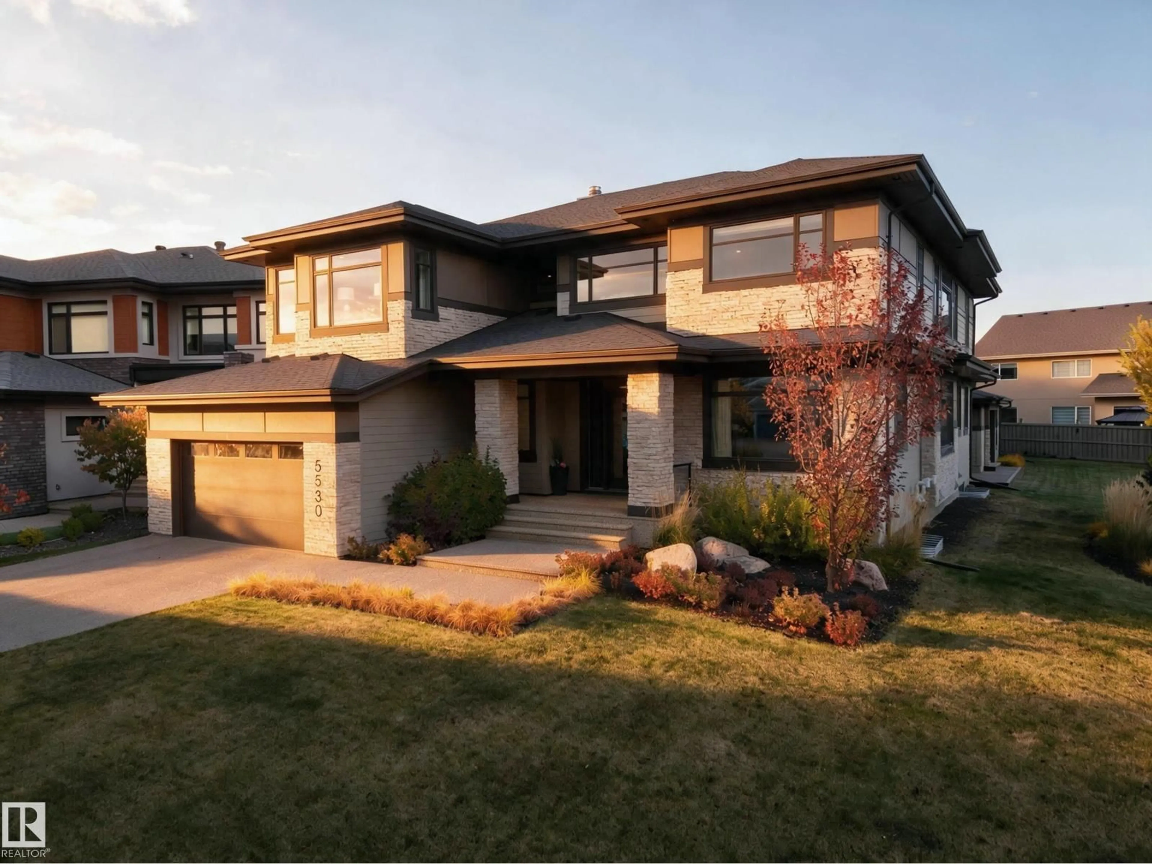 Home with brick exterior material, street for 5530 CHEGWIN PT, Edmonton Alberta T6W4A8