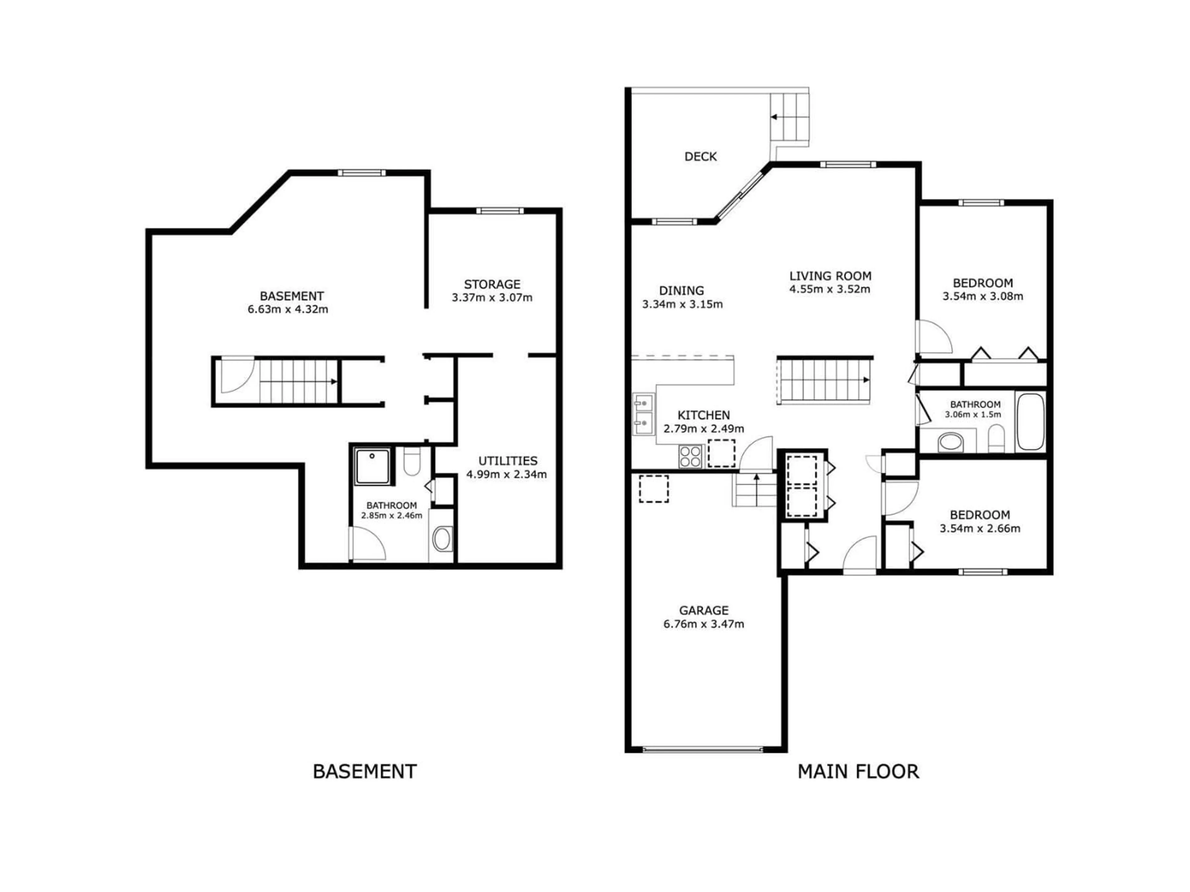 Floor plan for 27 - 13217 155 AV NW, Edmonton Alberta T6V1E6