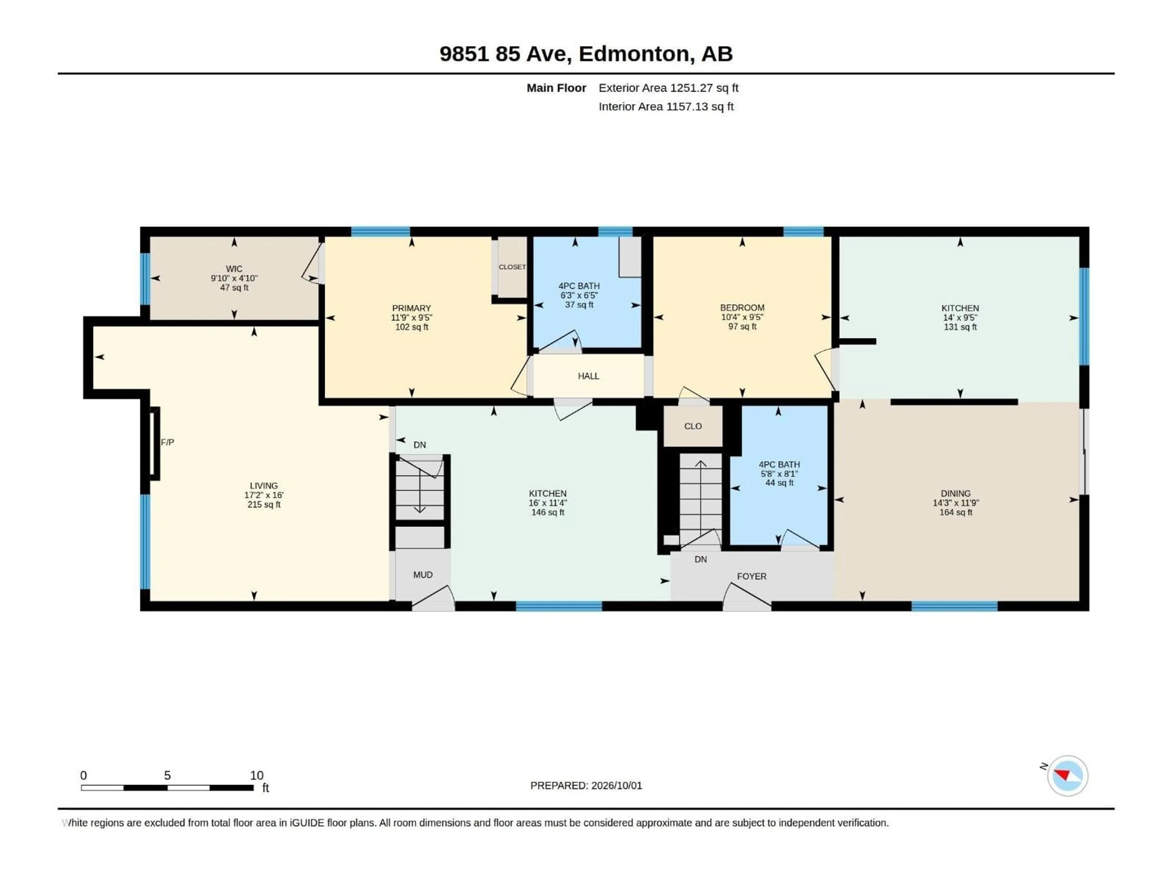 Floor plan for NW - 9851 85 AV, Edmonton Alberta T6E2J5