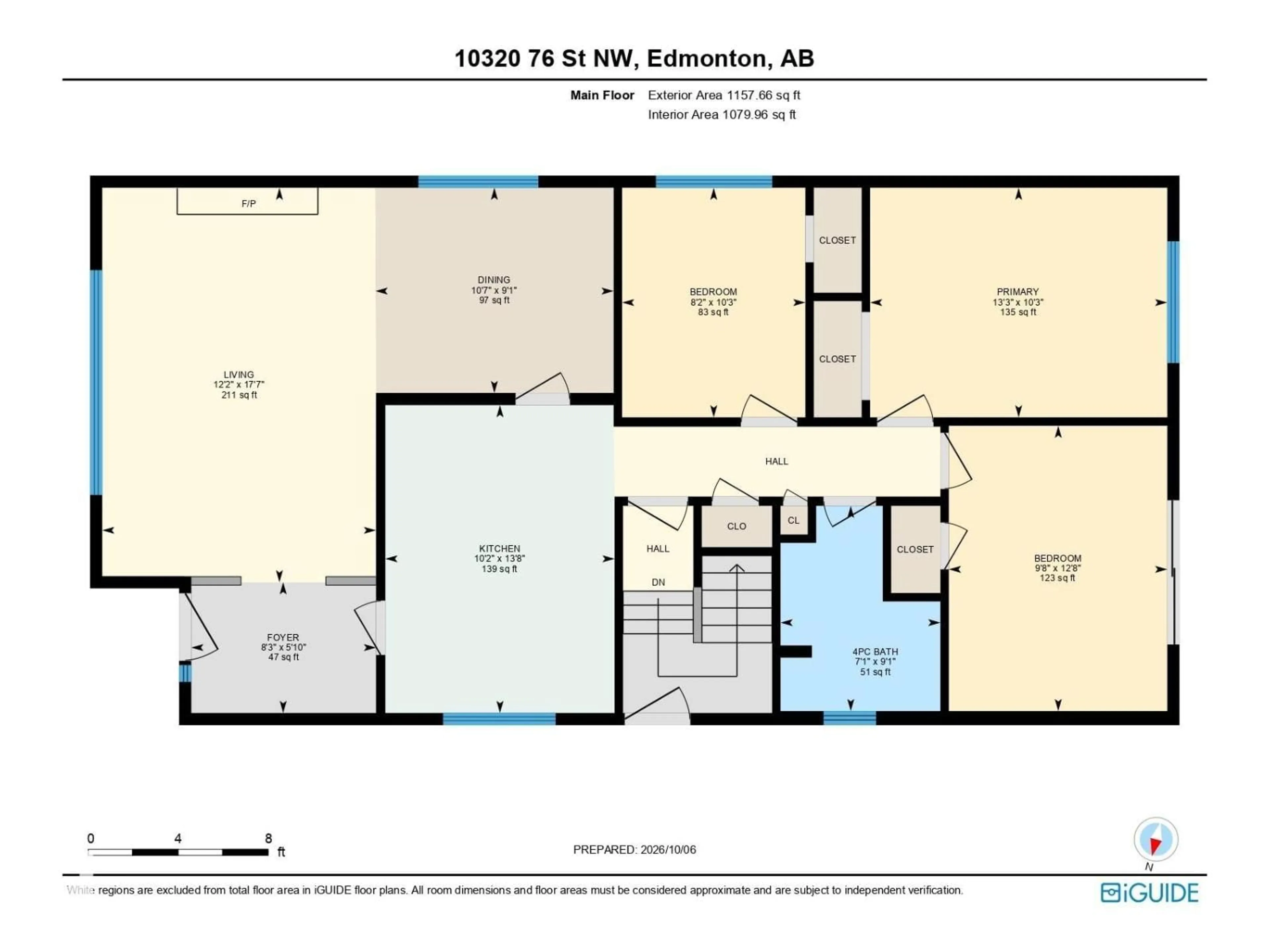 Floor plan for NW - 10320 76 ST, Edmonton Alberta T6A3A7