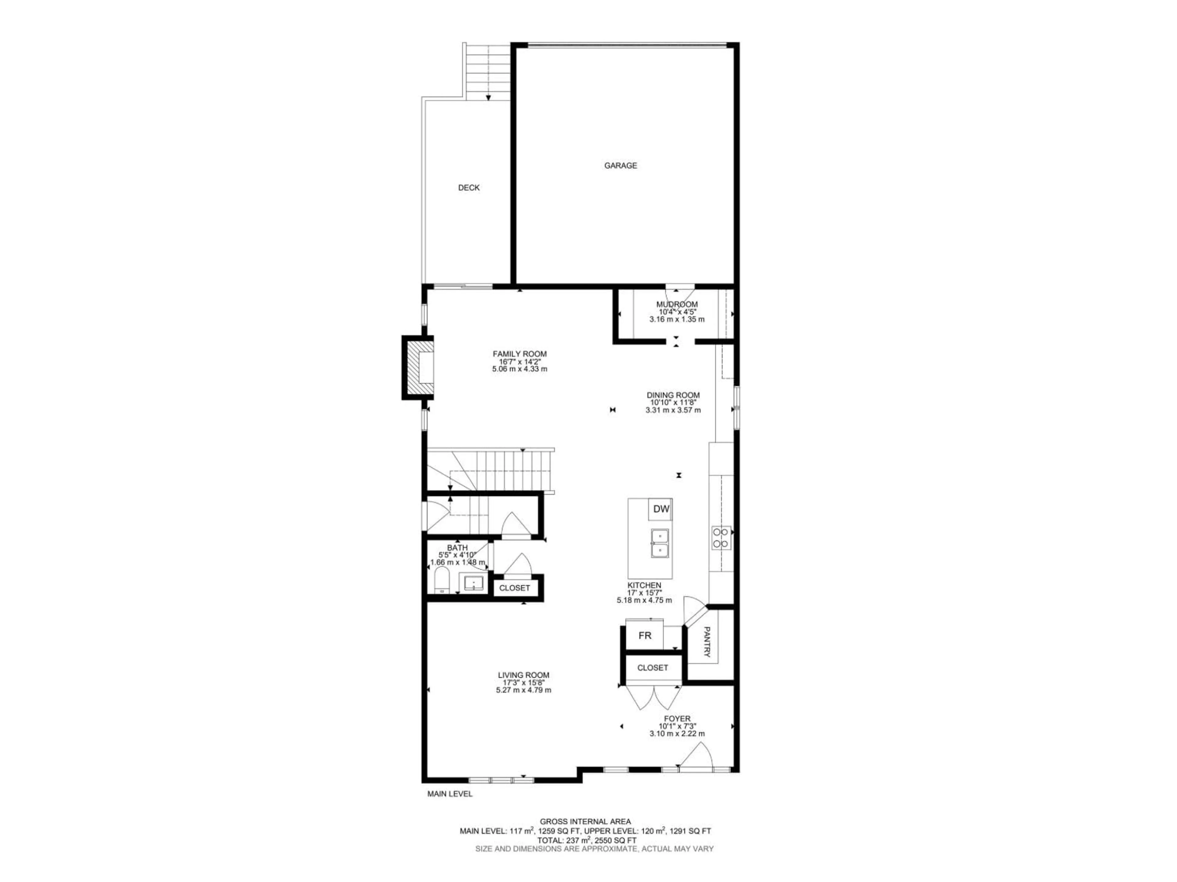 Floor plan for 3313 ROY BROWN WY, Edmonton Alberta T5E6Z9