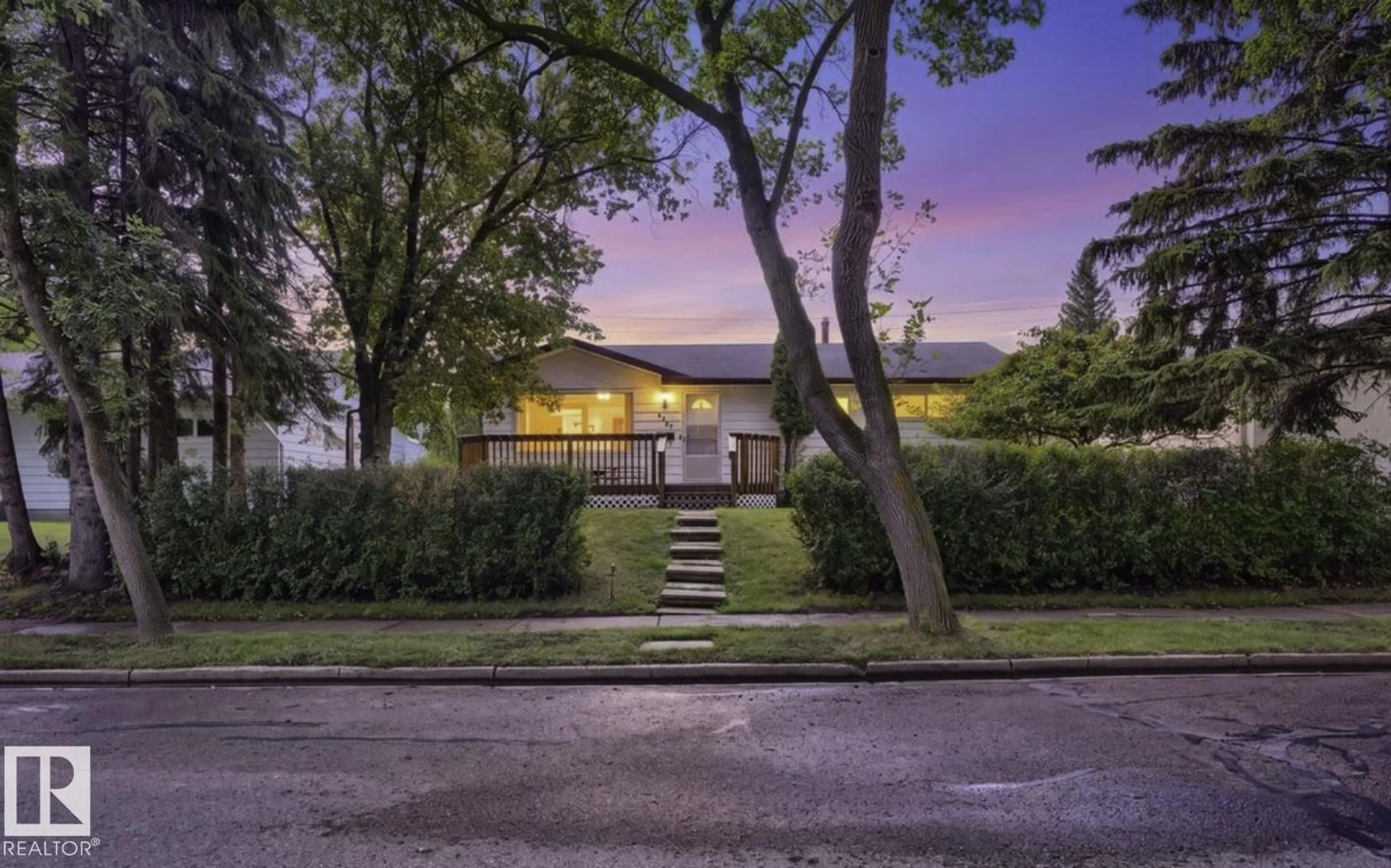 A pic from outside/outdoor area/front of a property/back of a property/a pic from drone, street for 6221 44B AVENUE, Camrose Alberta T4V0B5