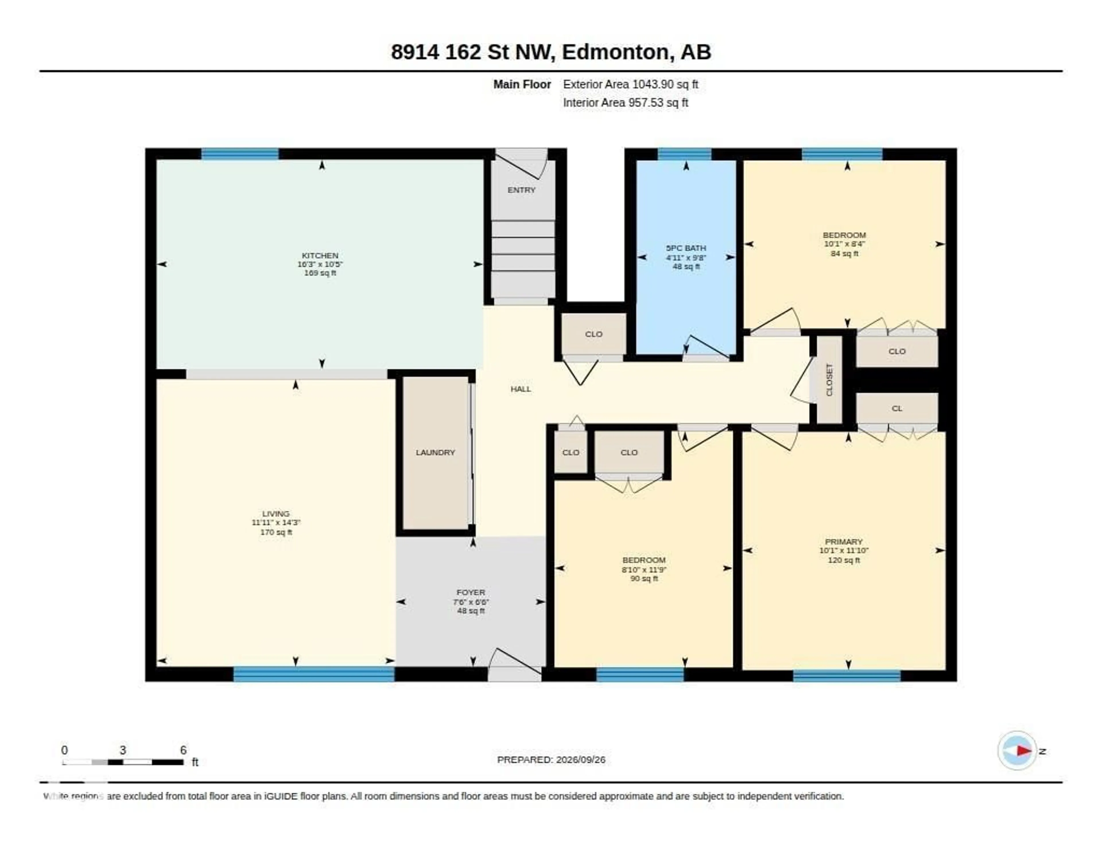 Floor plan for NW - 8914 162 ST, Edmonton Alberta T5R2M4