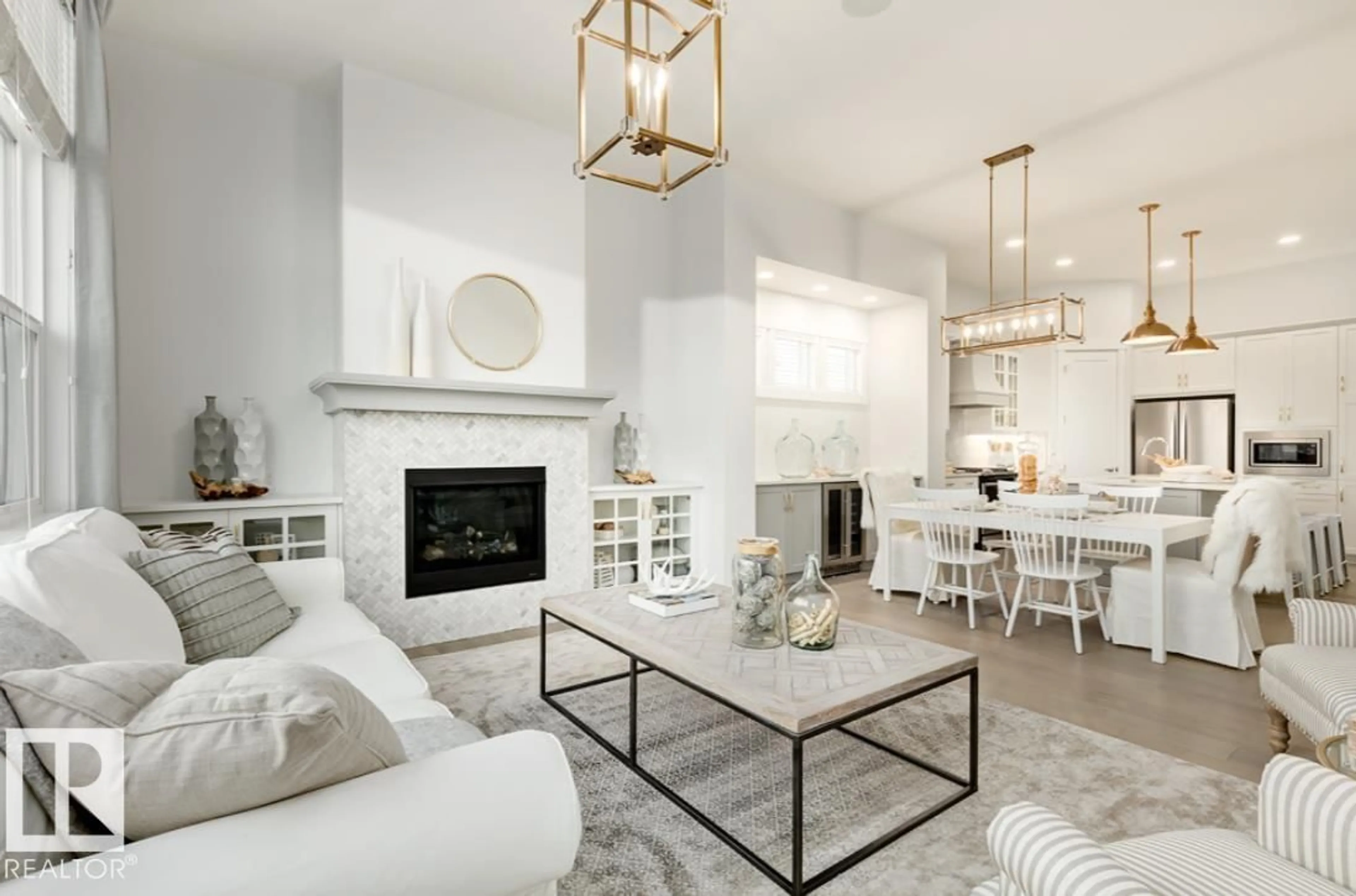 Living room with furniture, ceramic/tile floor for 108 REDPOLL WYND, St. Albert Alberta T8N8G4