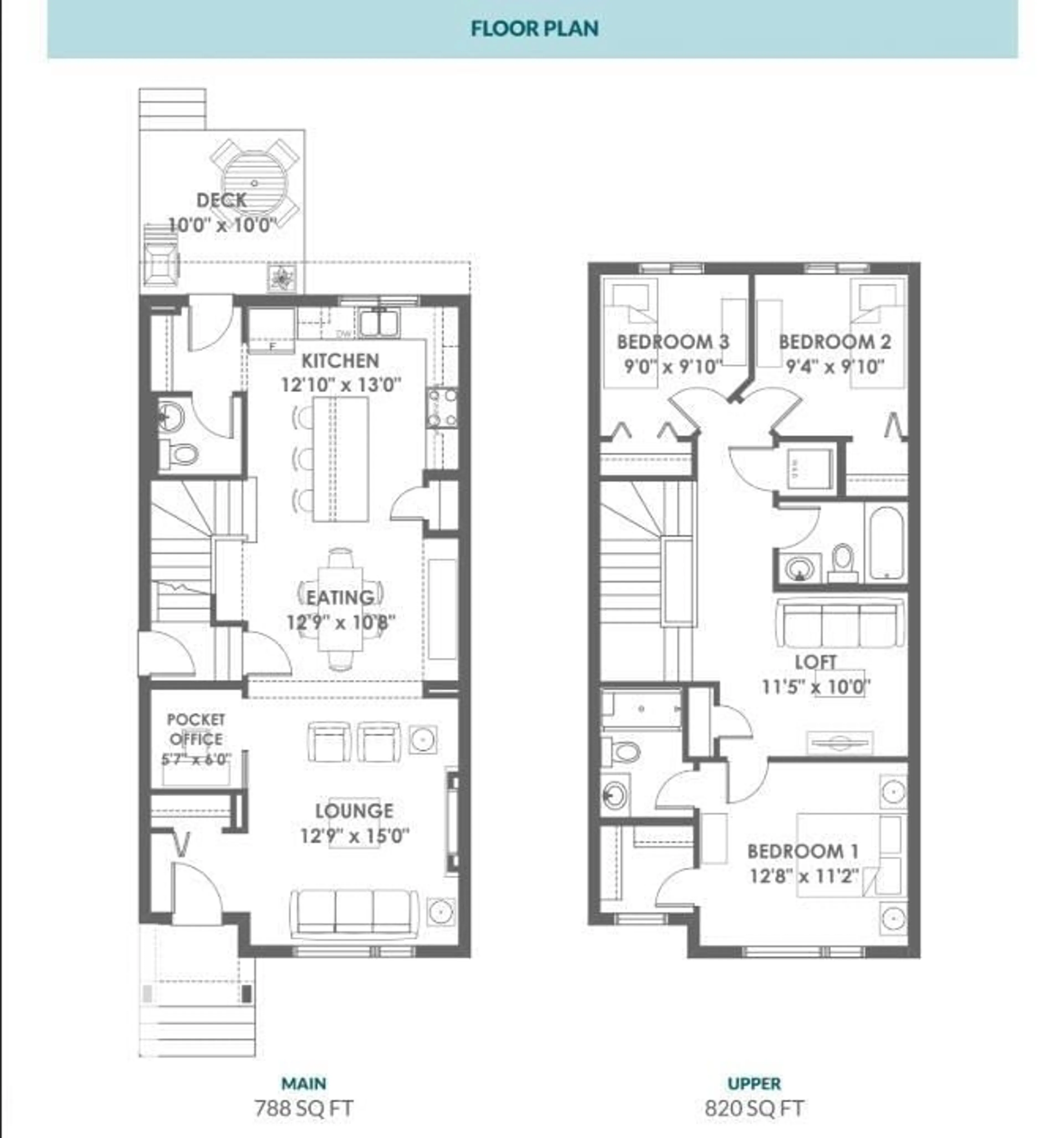 Floor plan for NW - 20907 25 AV, Edmonton Alberta T6M2K7