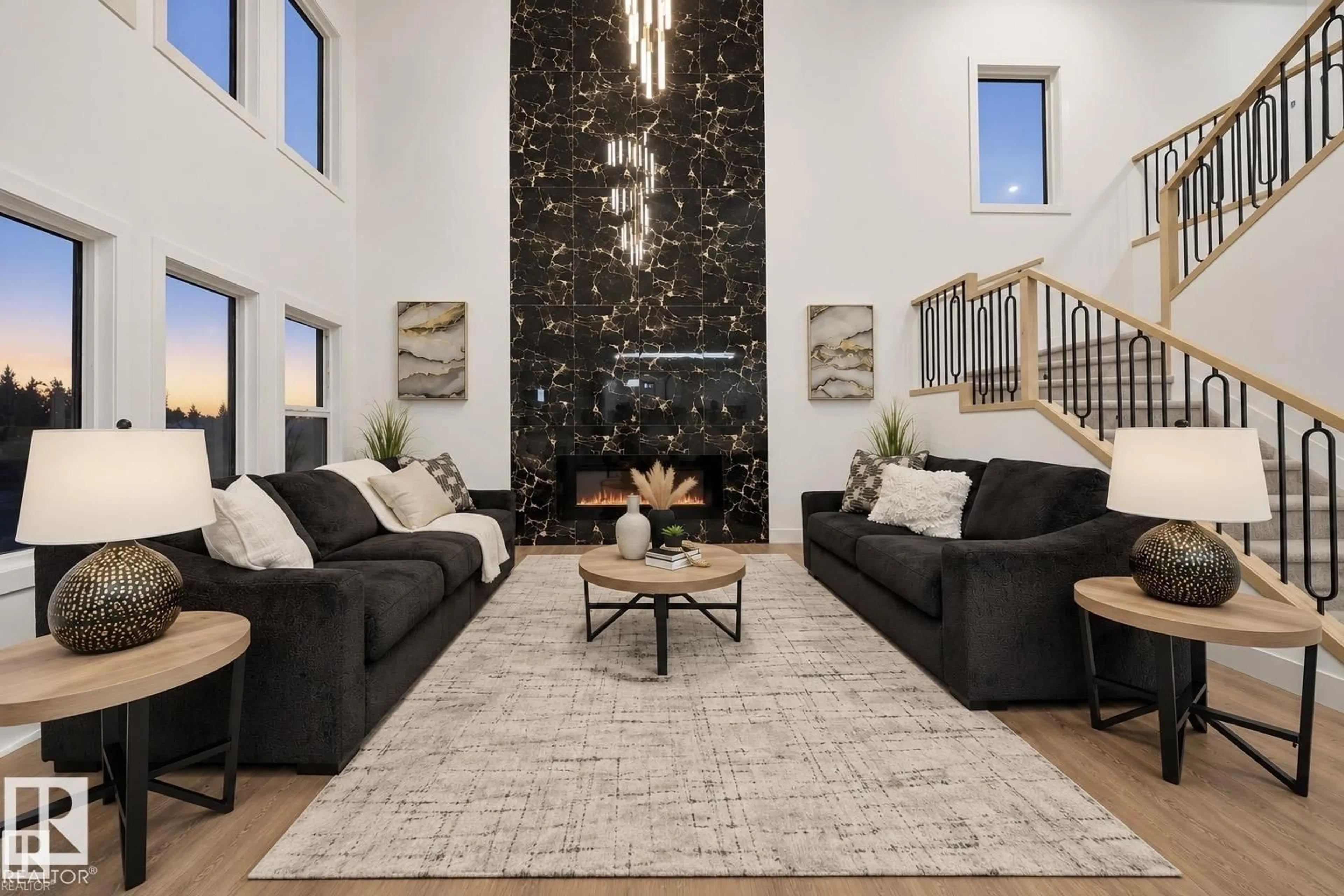 Living room with furniture, unknown for NW - 2019 156 AVE, Edmonton Alberta T5Y4N3