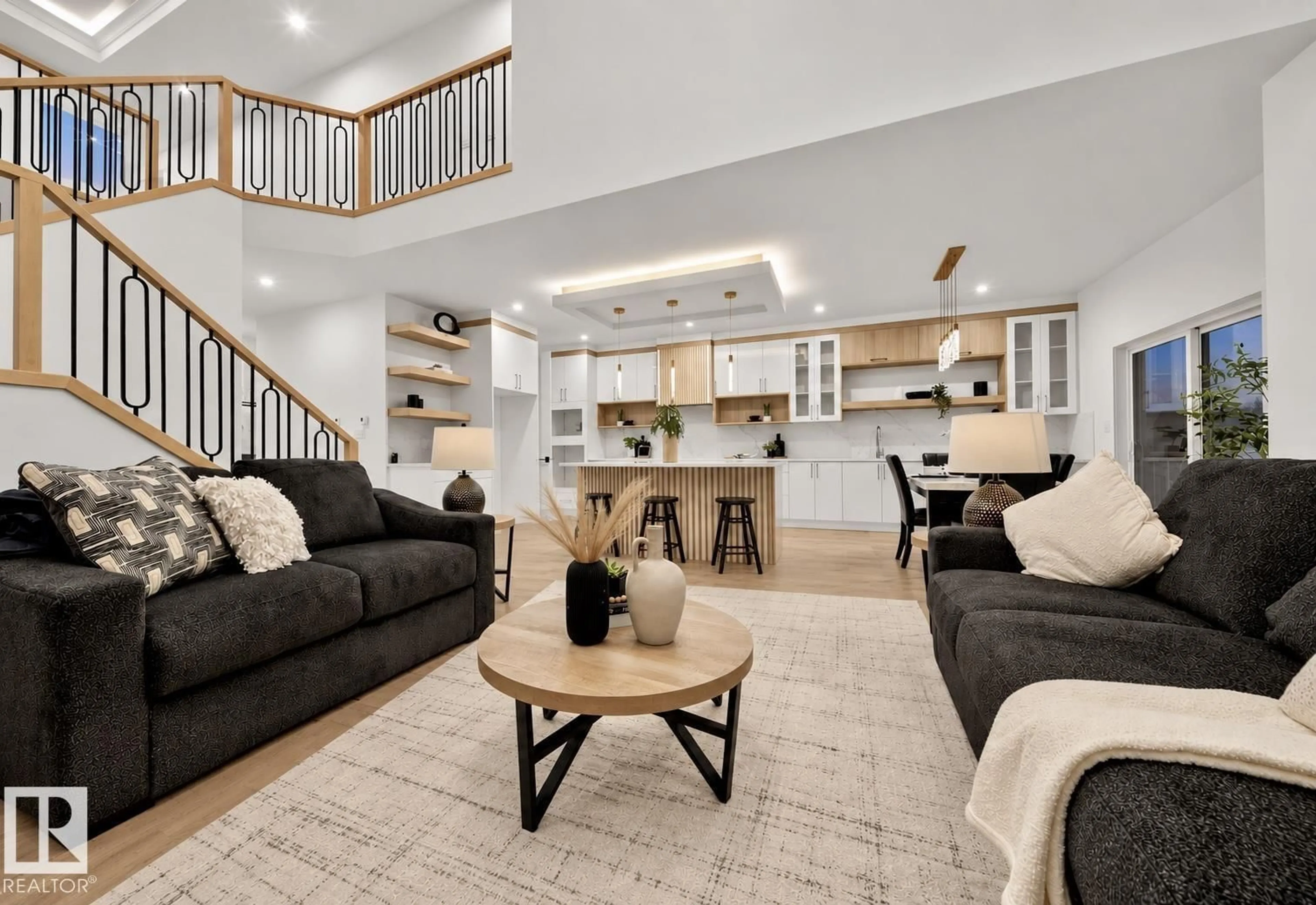 Living room with furniture, unknown for NW - 2019 156 AVE, Edmonton Alberta T5Y4N3