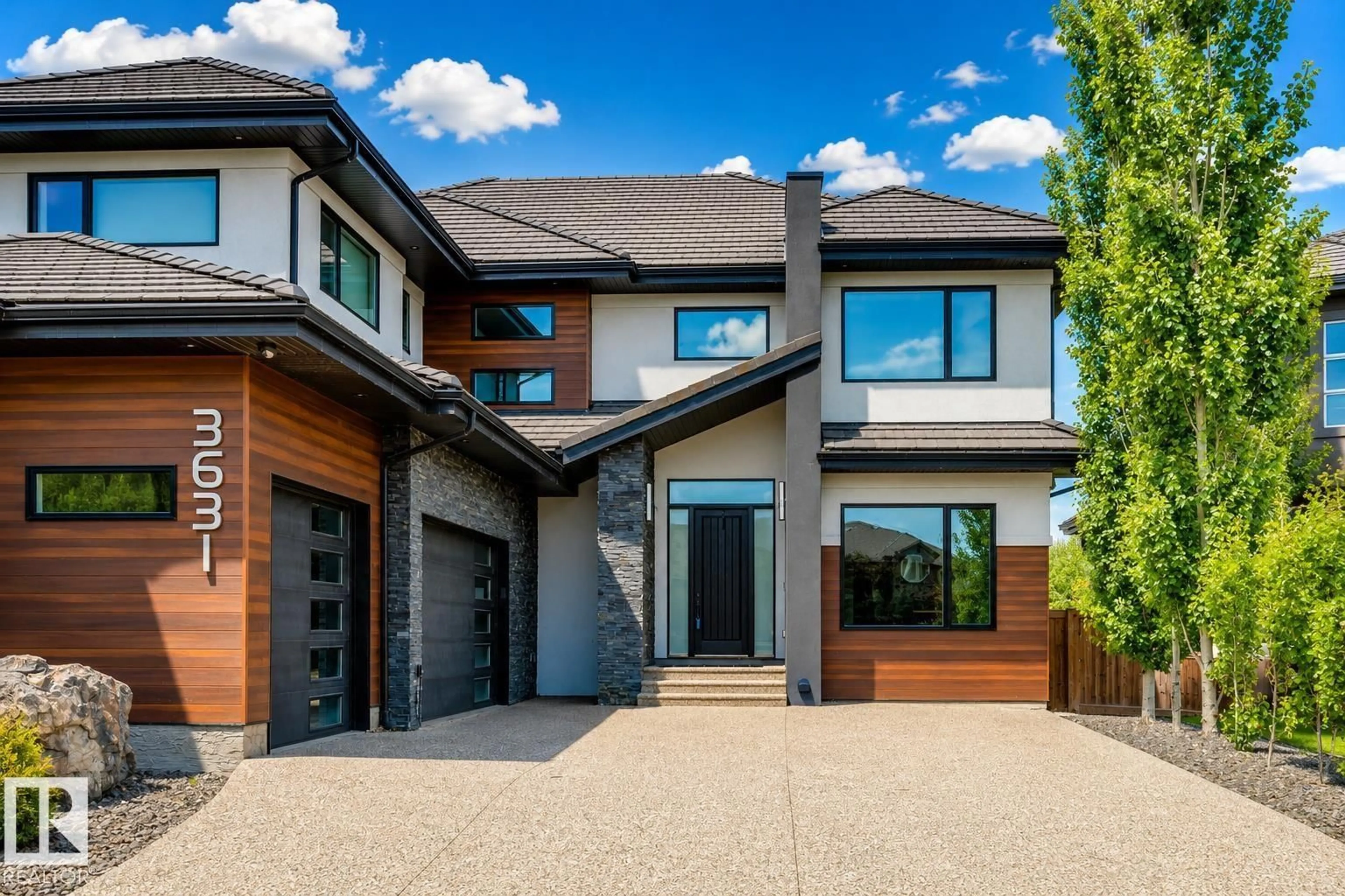 Home with brick exterior material, street for 3631 WESTCLIFF WY, Edmonton Alberta T6W2L2