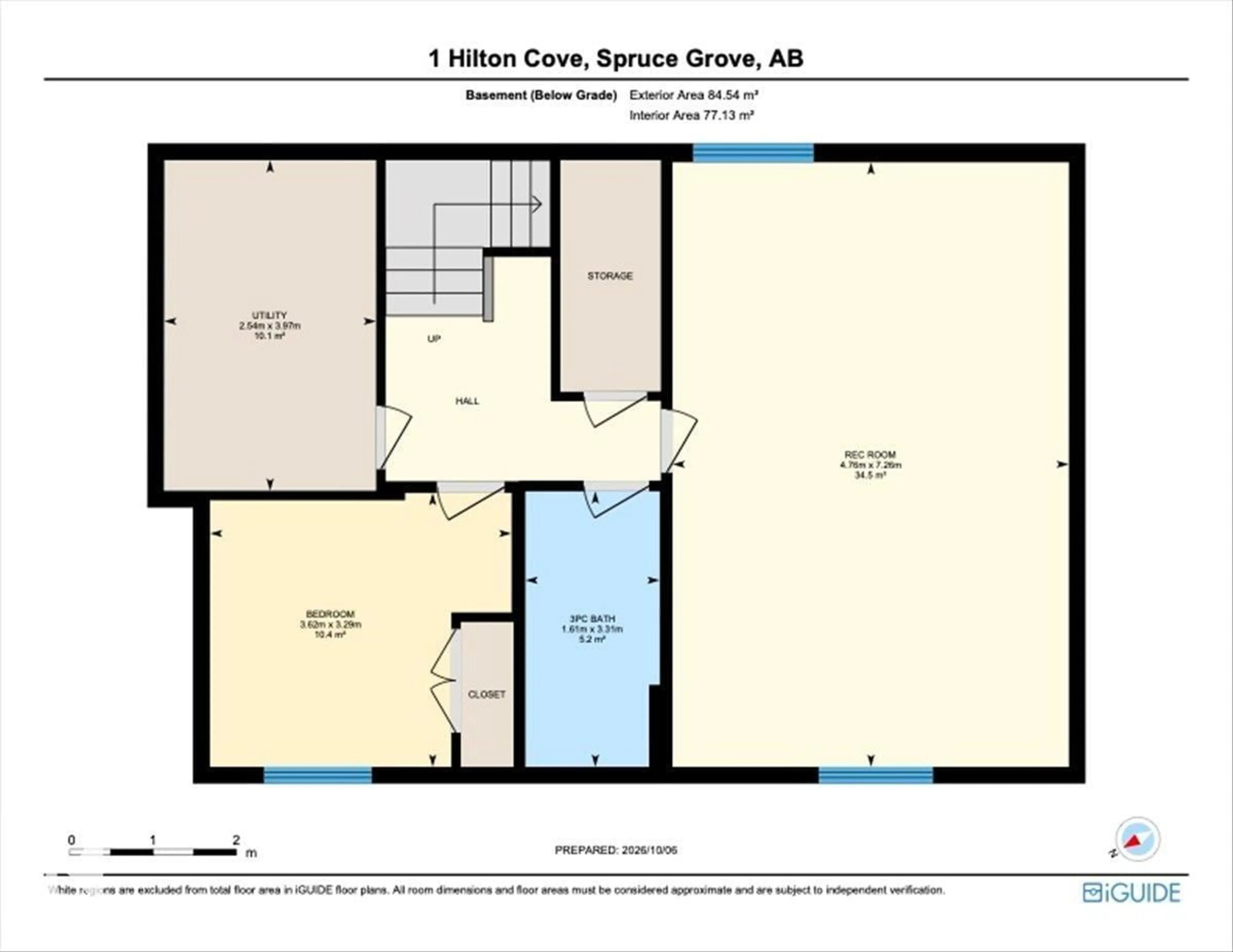 Floor plan for 1 HILTON CV, Spruce Grove Alberta T7X0V9