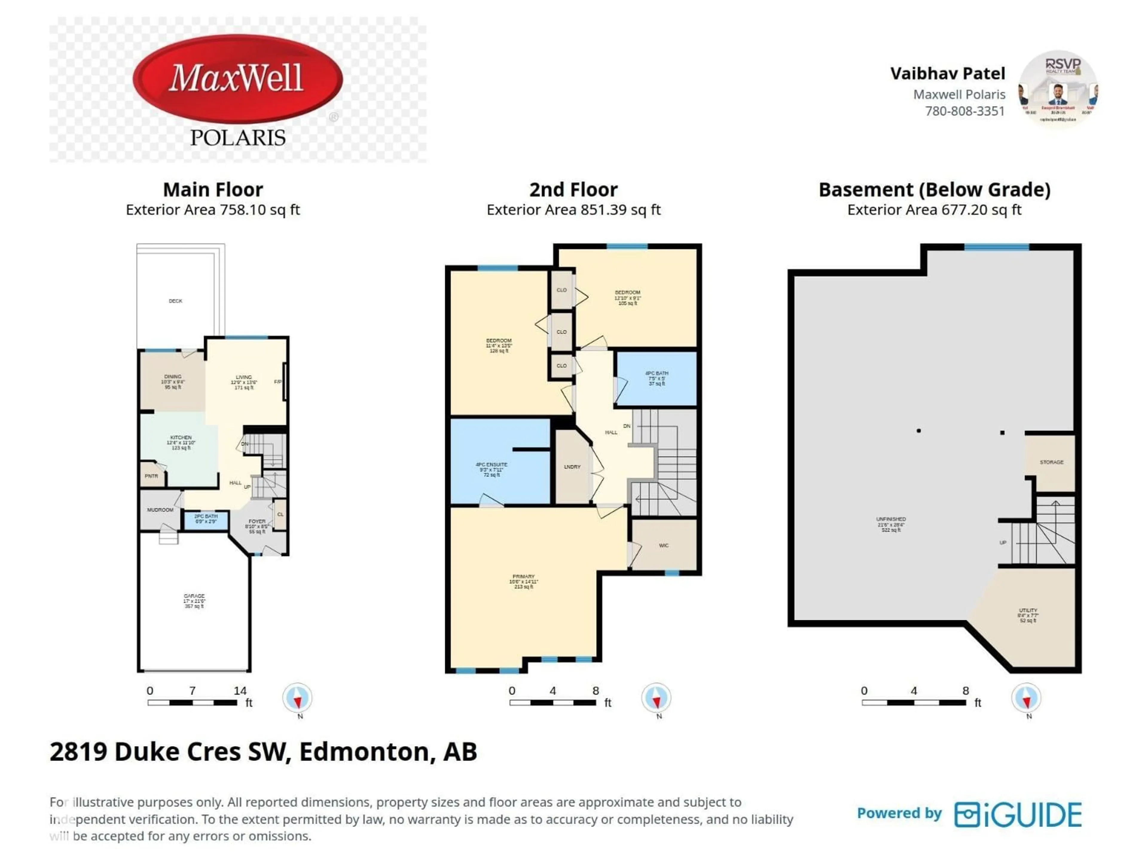 Floor plan for SW SW - 2819 DUKE CR, Edmonton Alberta T6W3Y3