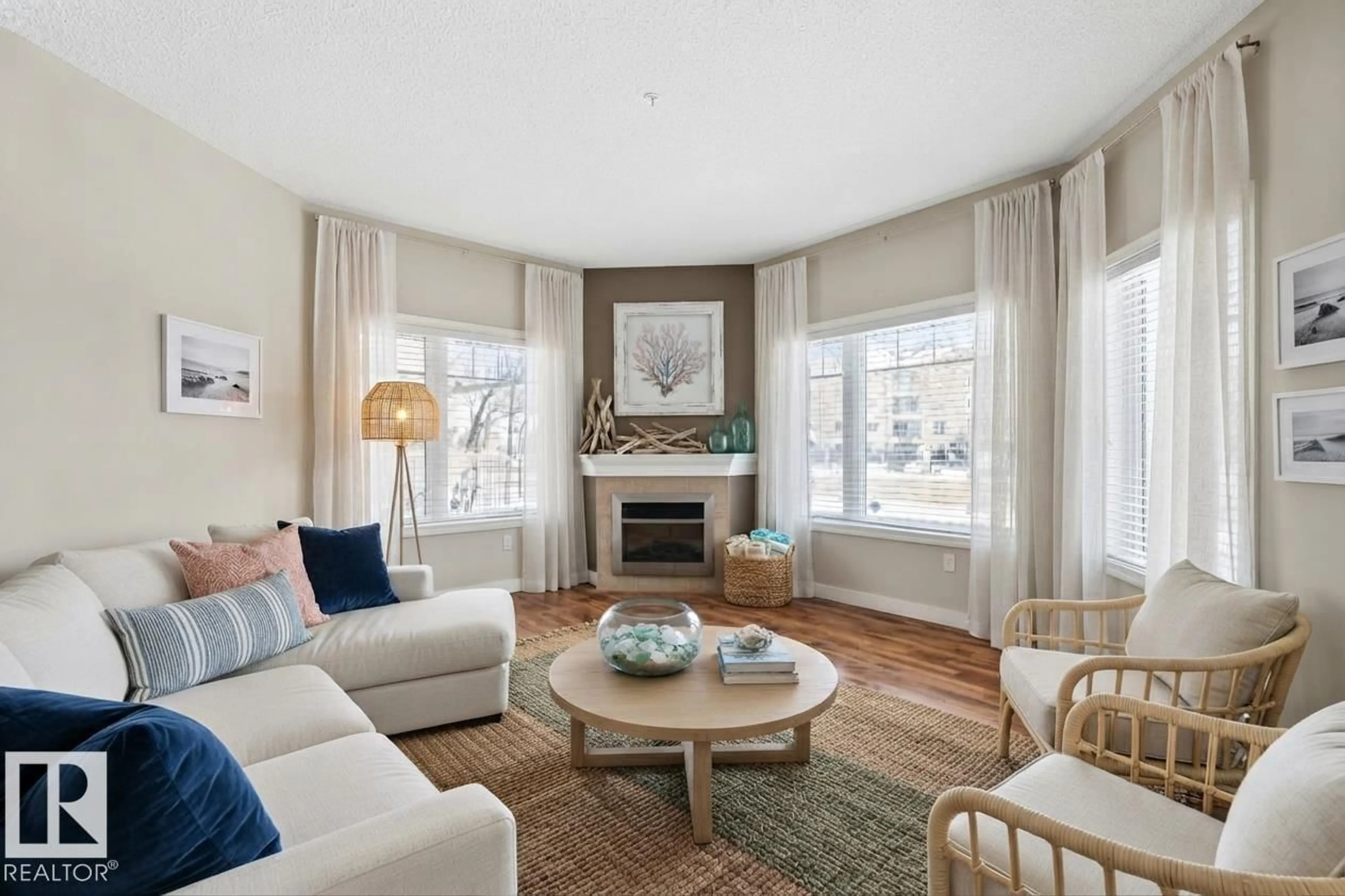 Living room with furniture, unknown for 120 8931 156 ST, Edmonton Alberta T5R1Y6