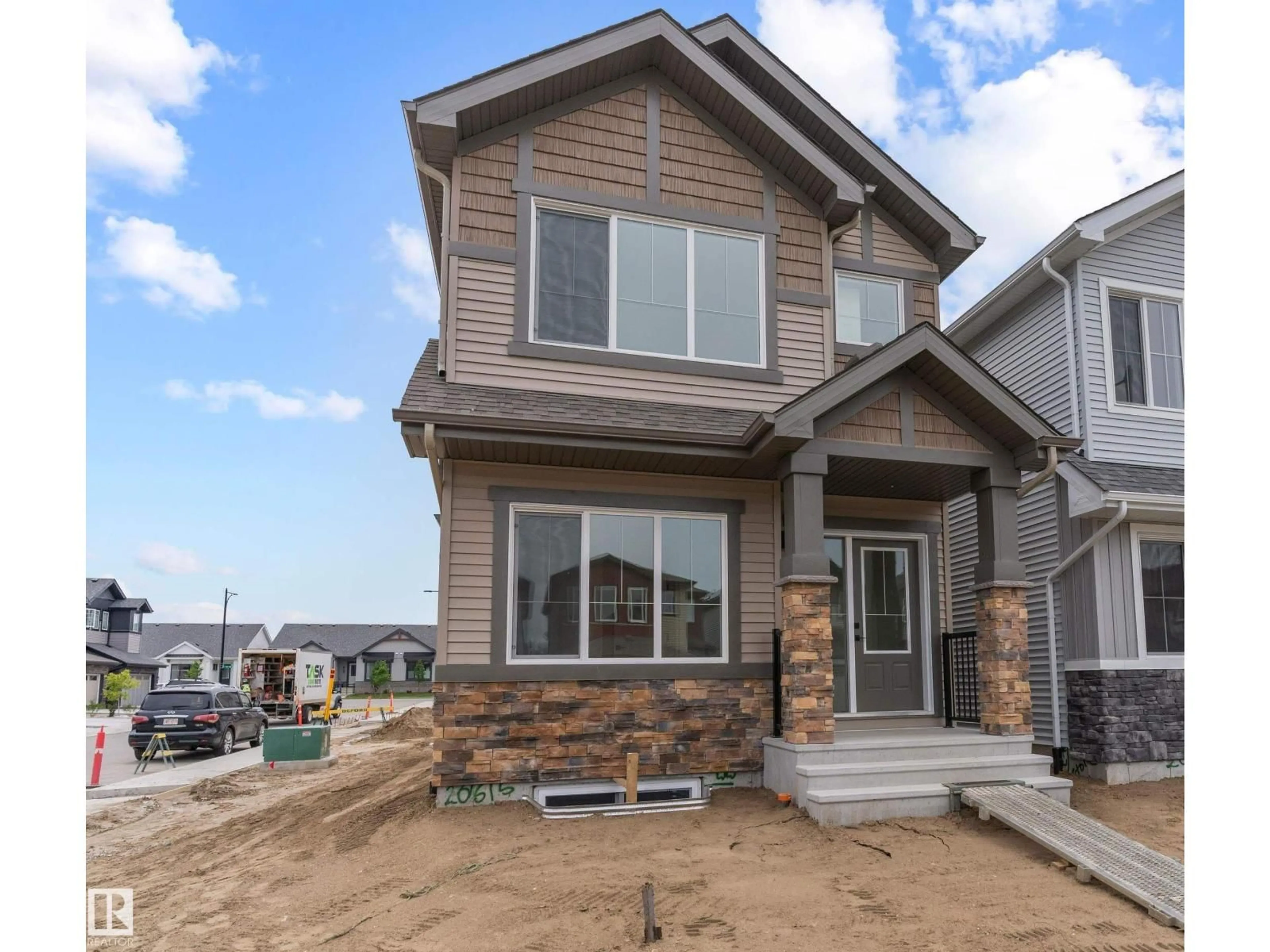Home with brick exterior material, street for 20615 43 AV, Edmonton Alberta T6M3E3