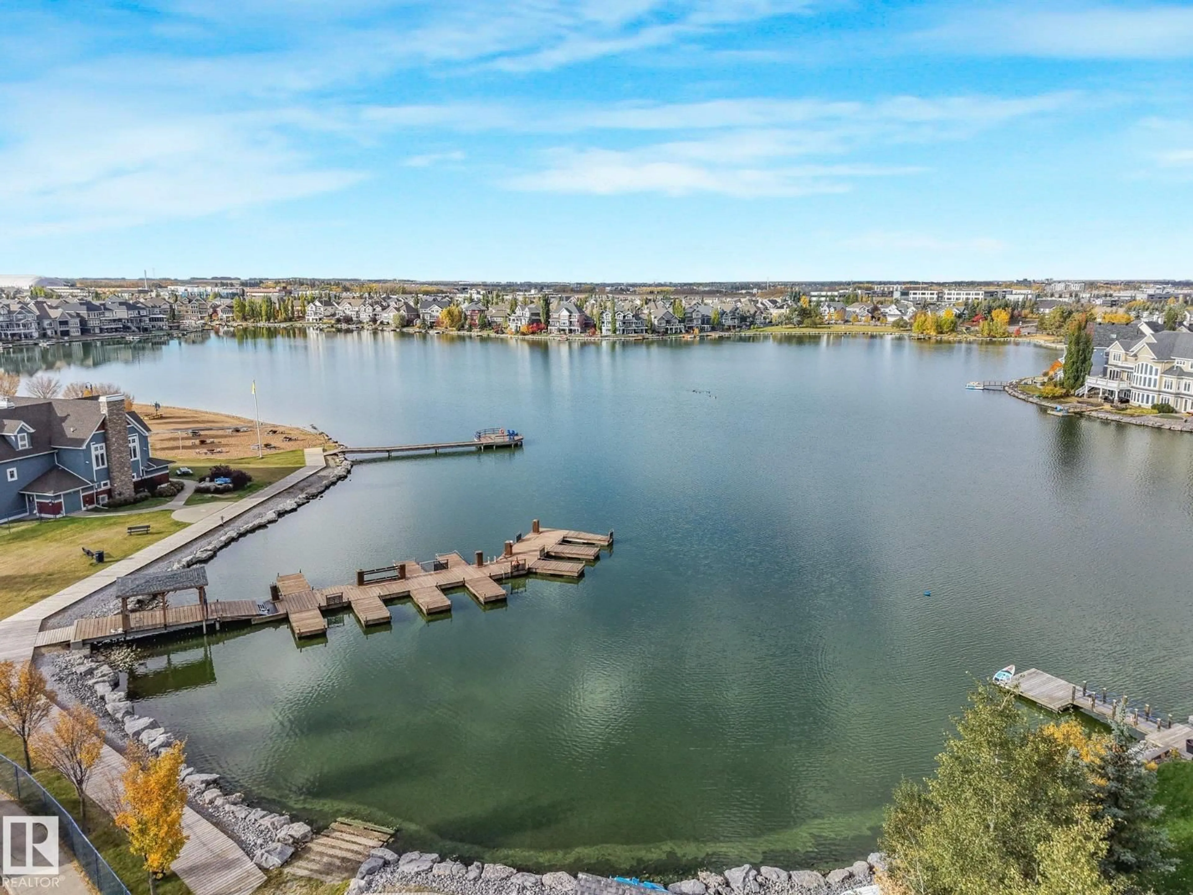 A pic from outside/outdoor area/front of a property/back of a property/a pic from drone, water/lake/river/ocean view for SW - 2304 89 ST, Edmonton Alberta T6X2C3