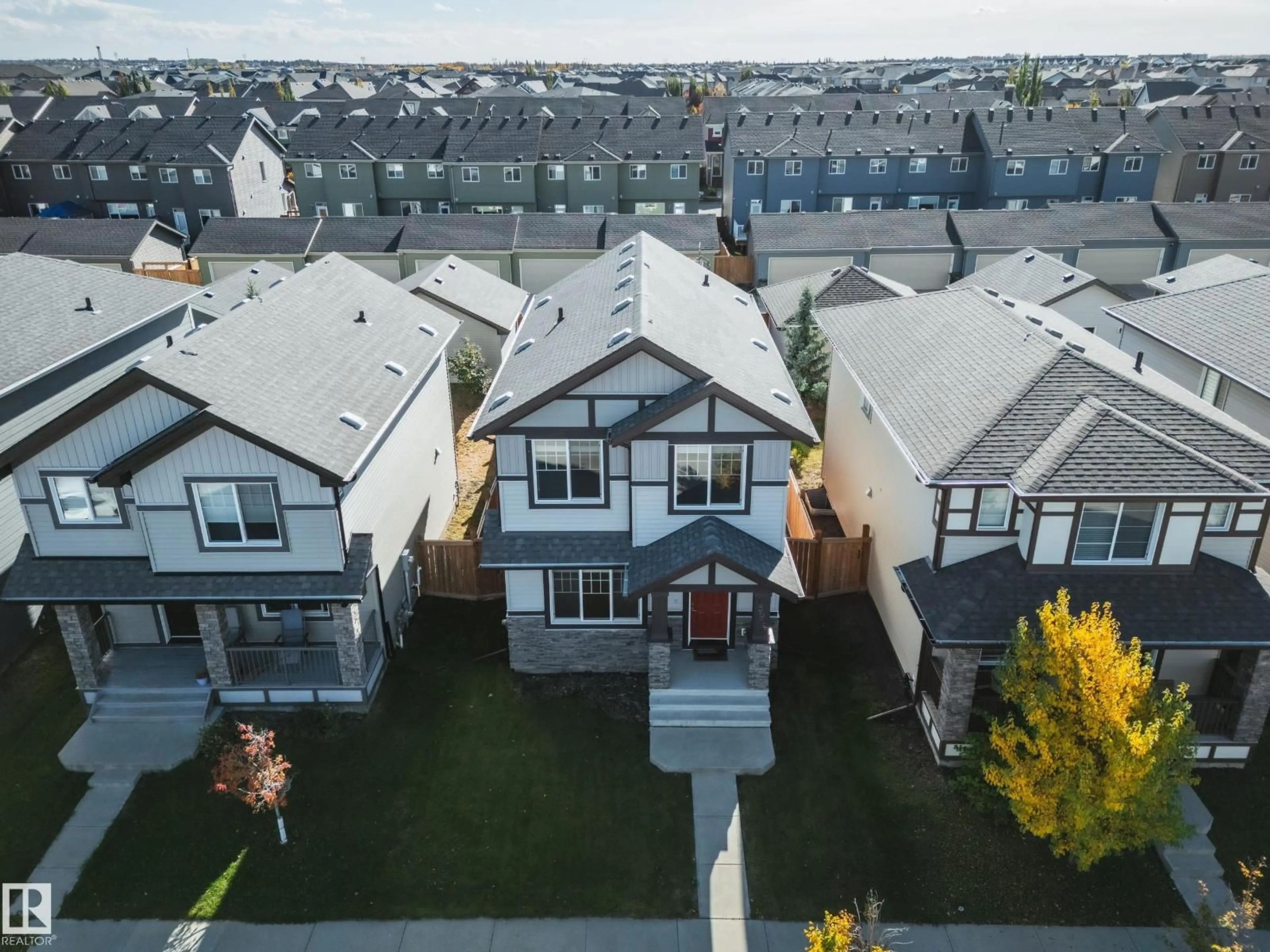 A pic from outside/outdoor area/front of a property/back of a property/a pic from drone, unknown for SW - 15927 13 AV, Edmonton Alberta T6W3N6