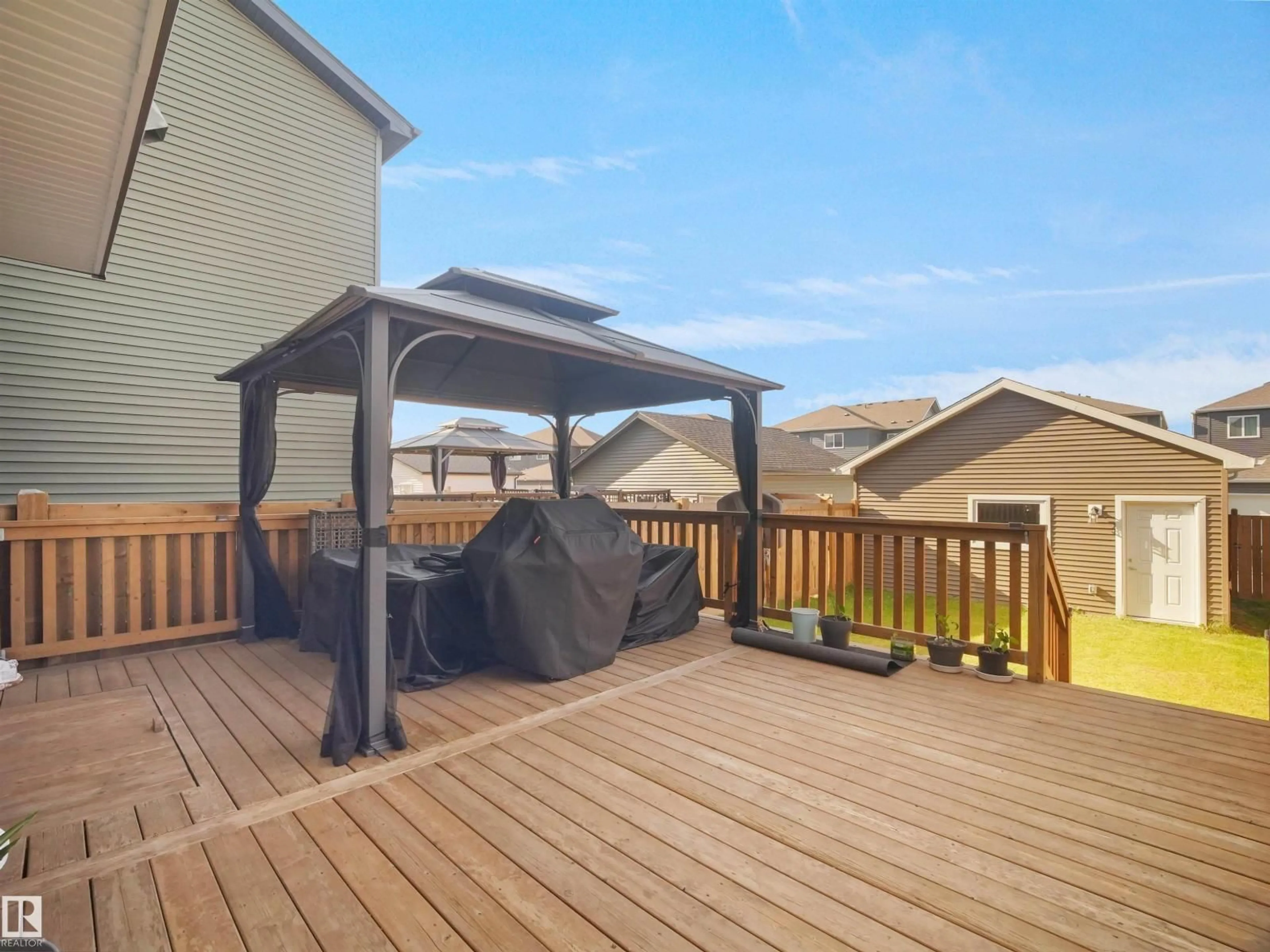 Patio, water/lake/river/ocean view for SW - 1635 PLUM CIRCLE CI, Edmonton Alberta T6X2X1