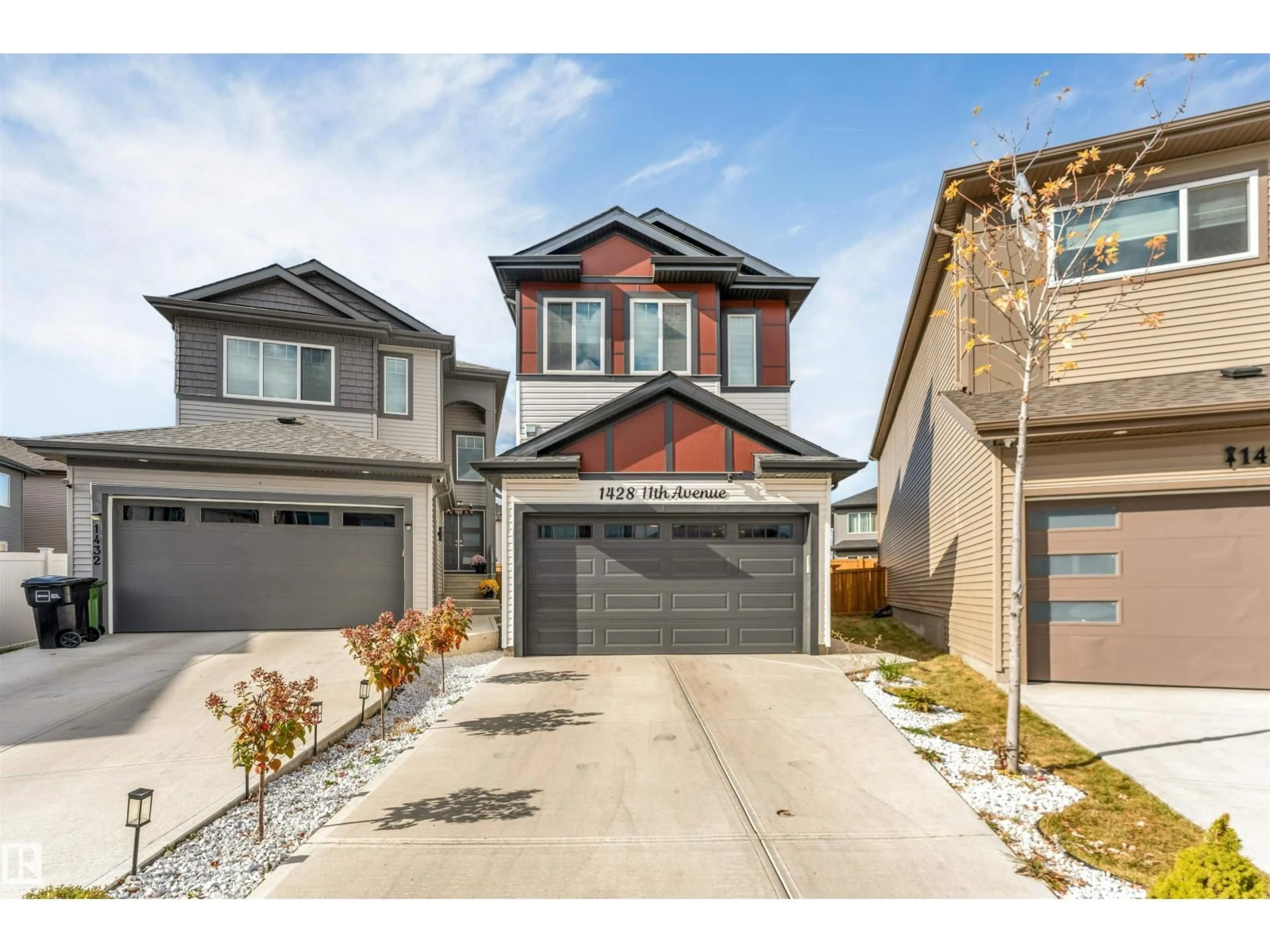 Home with brick exterior material, street for 1428 11 AV, Edmonton Alberta T6T2W4