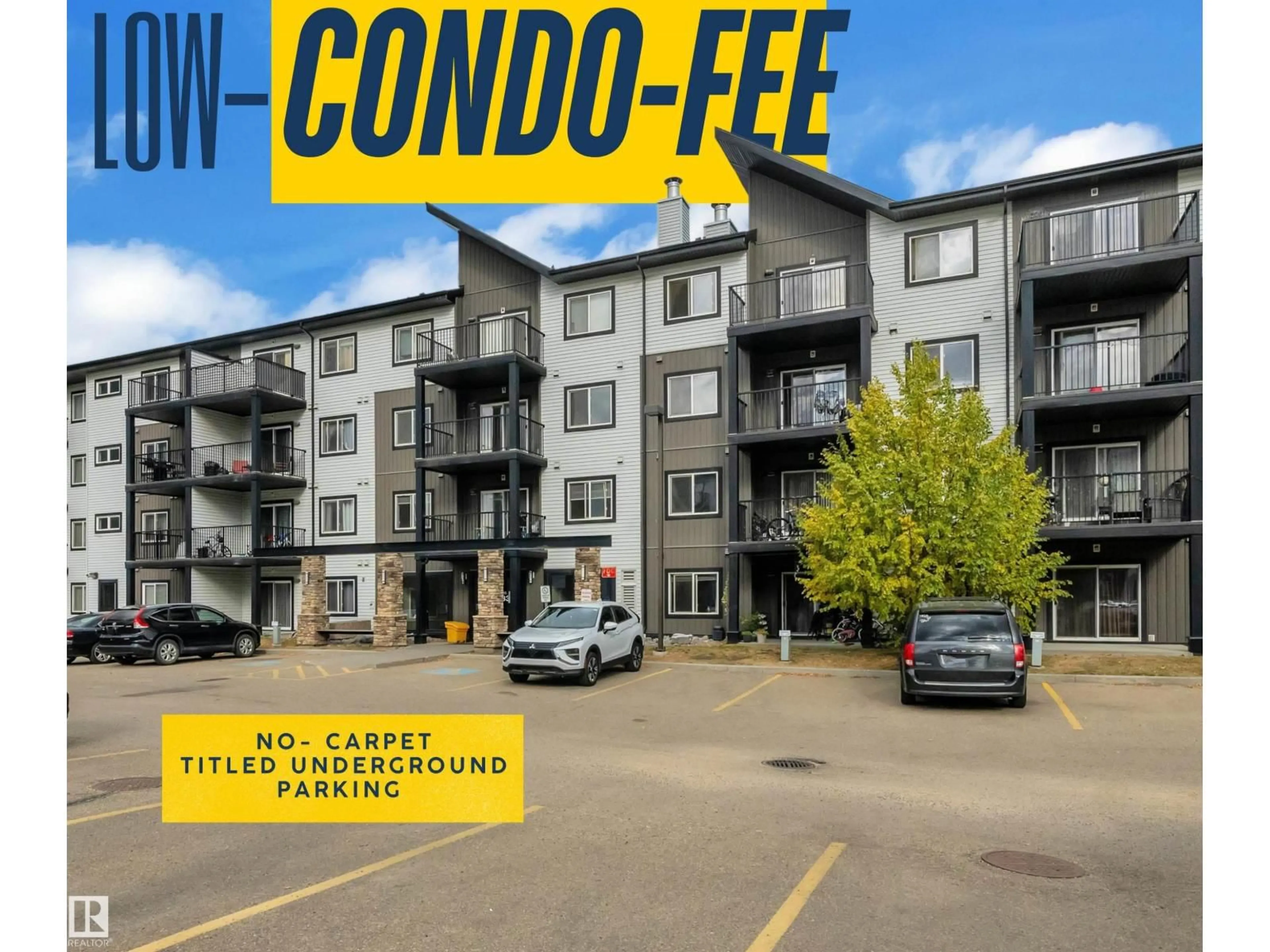 A pic from outside/outdoor area/front of a property/back of a property/a pic from drone, street for 320 - 3357 16A AV, Edmonton Alberta T6T0V4