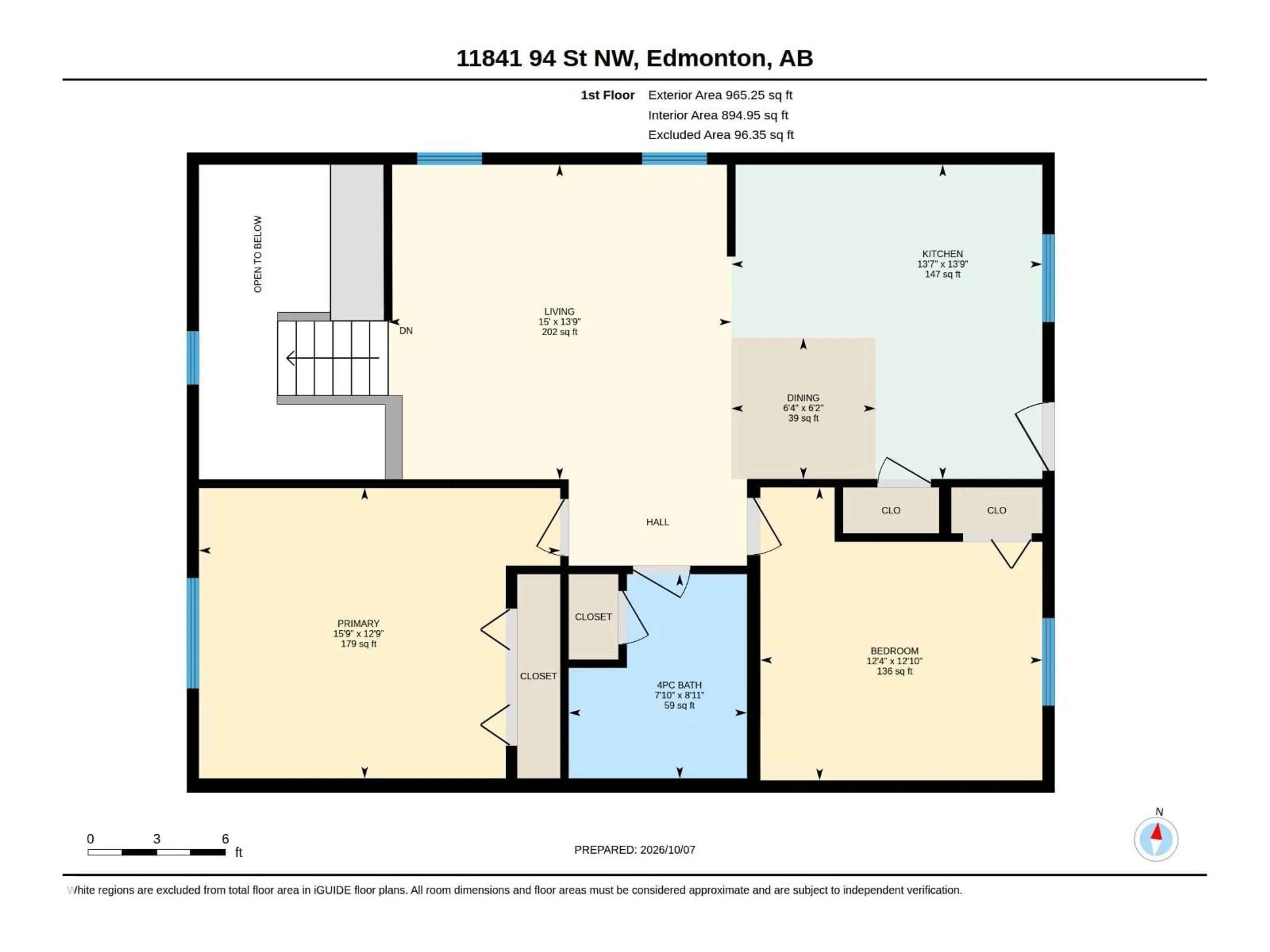 Floor plan for 11841 94 ST, Edmonton Alberta T5G1J3