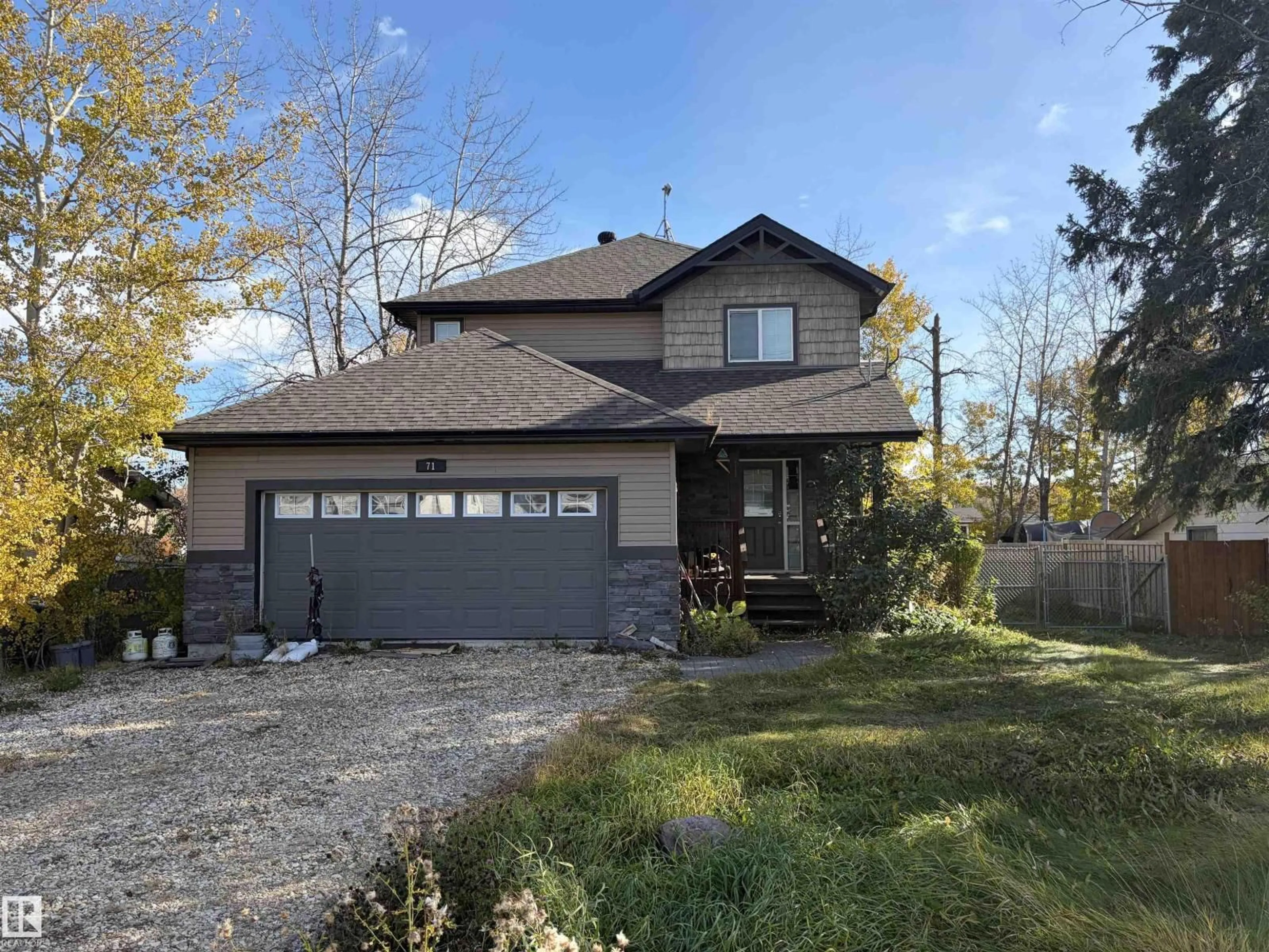Home with vinyl exterior material, street for #71 - 51551 RGE ROAD 212 A, Rural Strathcona County Alberta T8G1B2