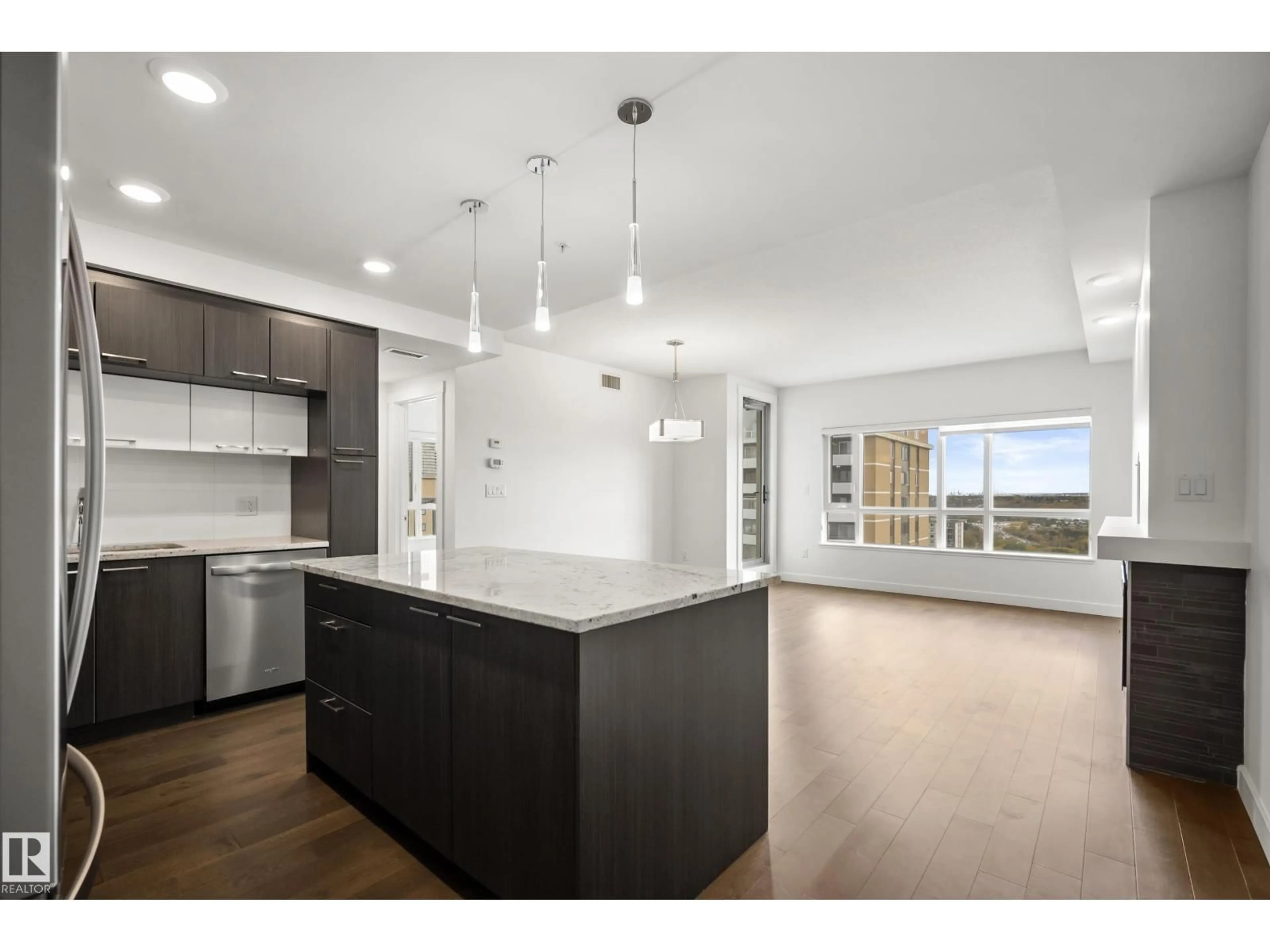 Open concept kitchen, unknown for 1504 - 9720 106 ST, Edmonton Alberta T5K0K8