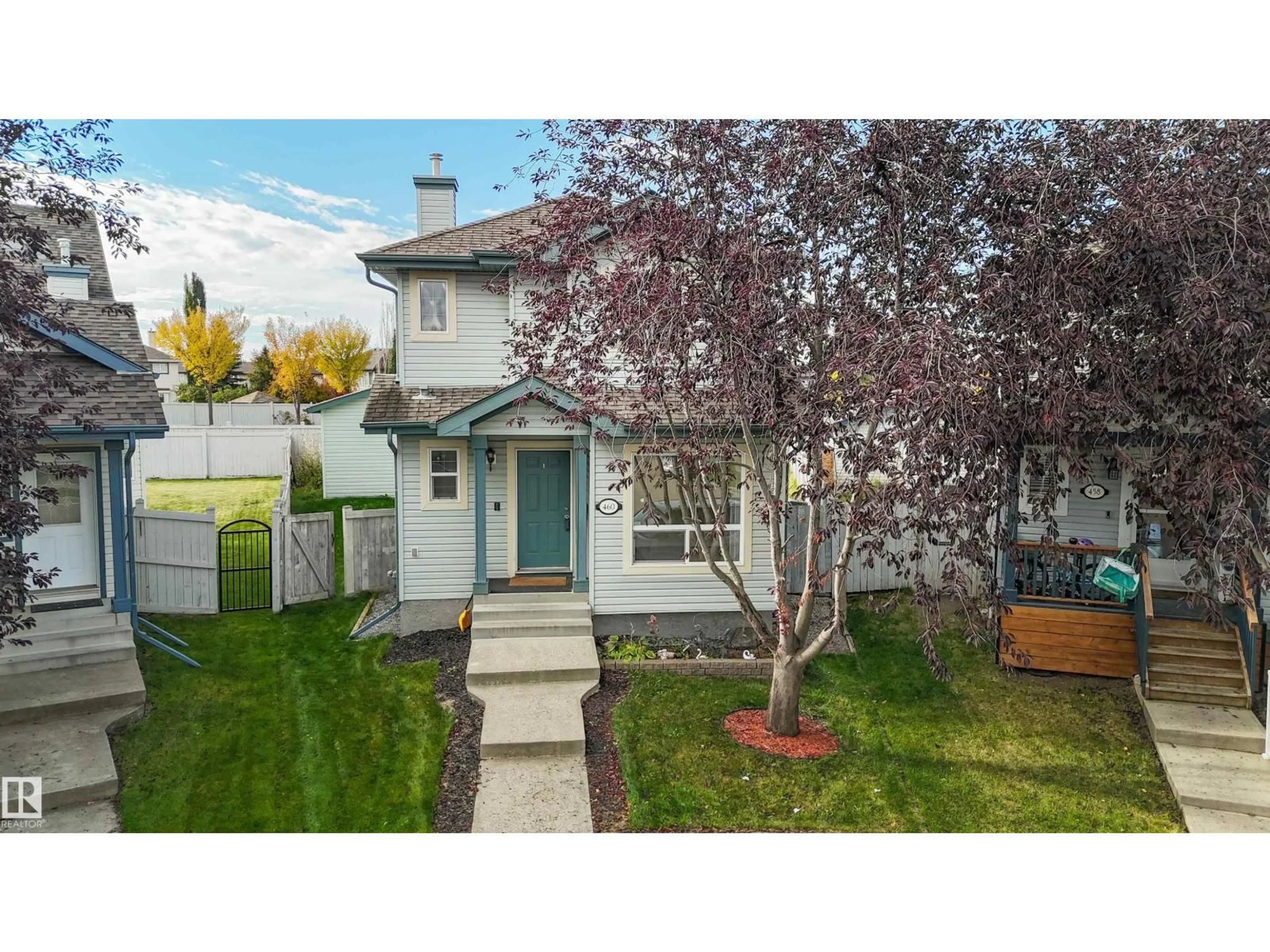 Home with vinyl exterior material, street for NW - 460 GIBB WD, Edmonton Alberta T5T6W7